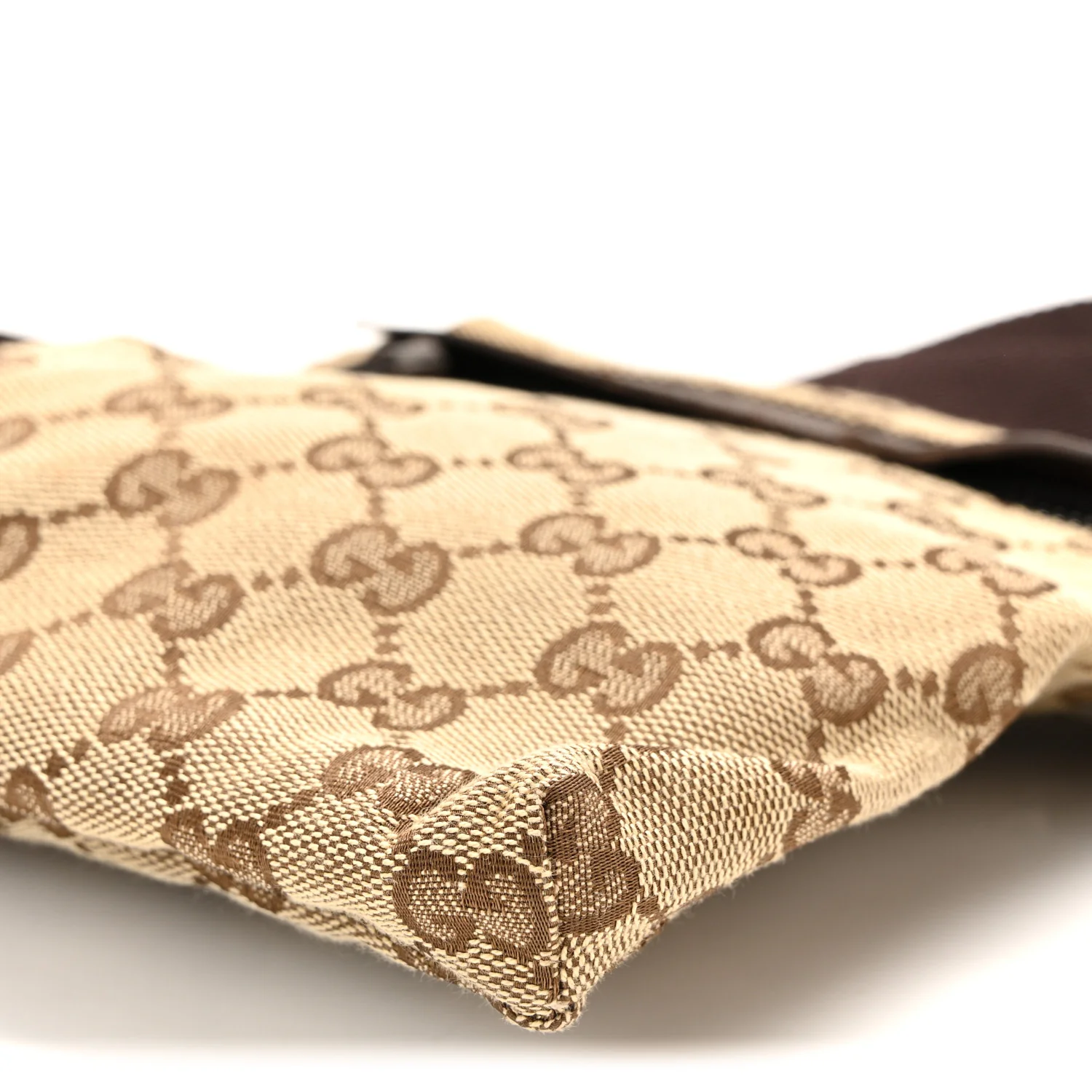 GG Monogram Double Pocket Belt Bag Dark Brown - Image 11