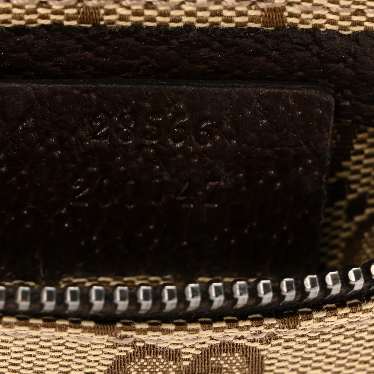 GG Monogram Double Pocket Belt Bag Dark Brown - Image 8