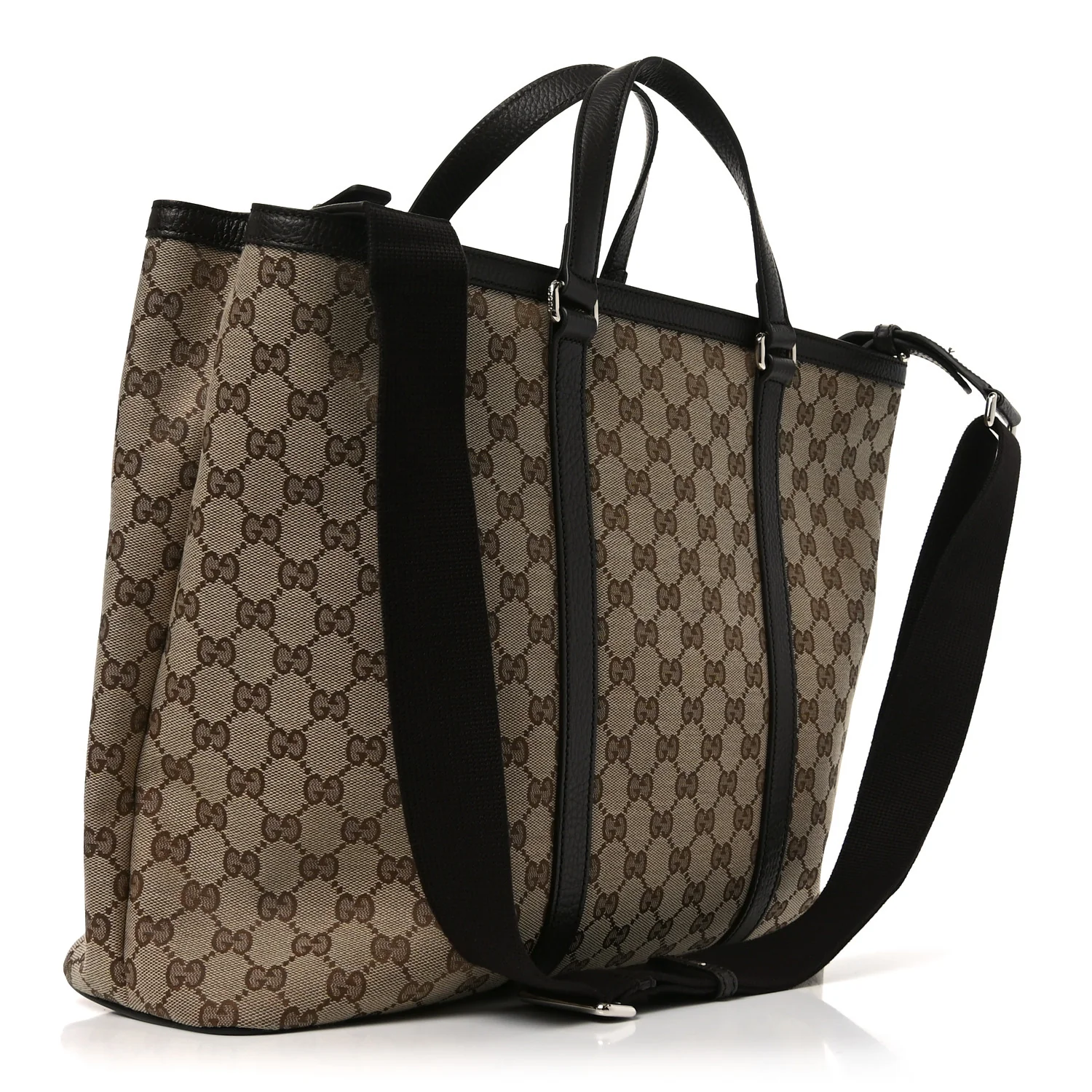 GG Monogram Large Joy Tote Bag Dark Brown - Image 3