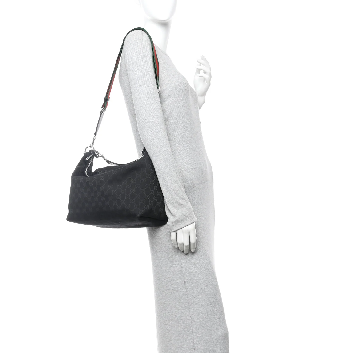 GG Monogram Medium Brera Crossbody Black - Image 2