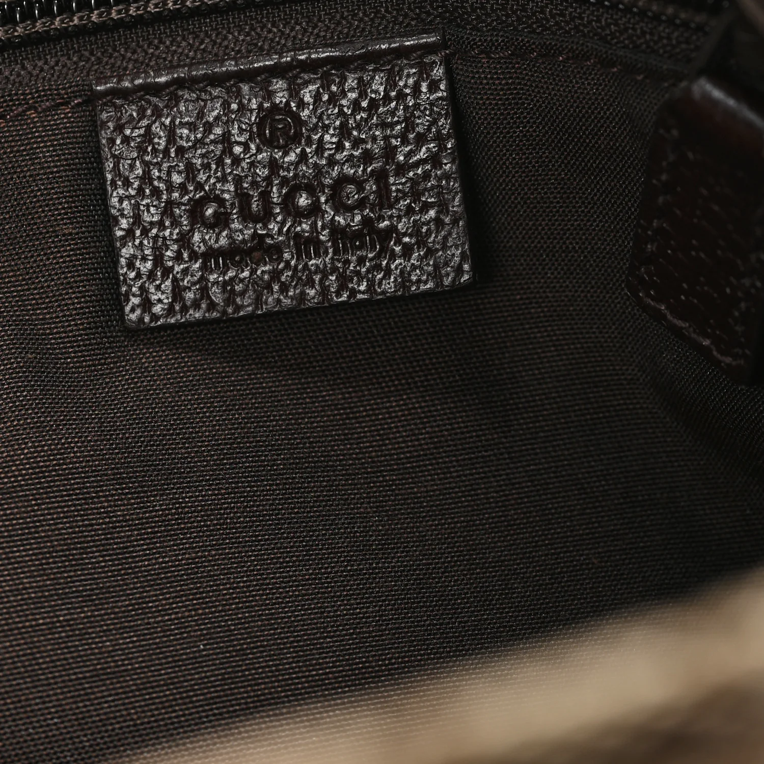 GG Monogram Medium Web Handle Bucket Tote Dark Brown - Image 6