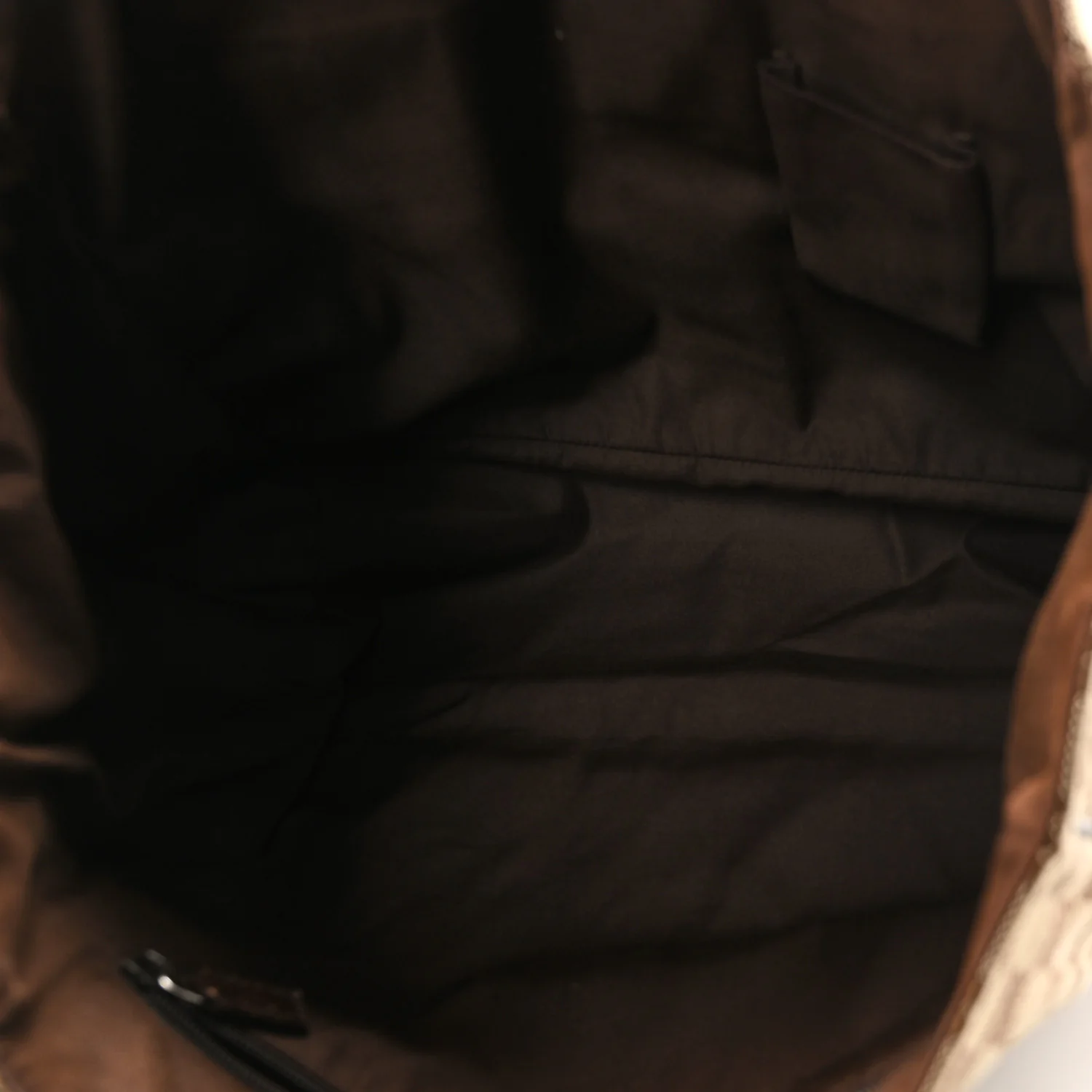 GG Monogram Medium Web Handle Double Pocket Tote Brown - Image 5