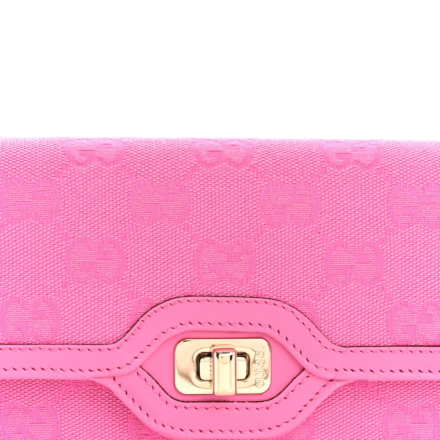 GG Monogram Scratch Lux Calfskin Mini Luce Shoulder Bag Rose Dark Blossom - Image 8
