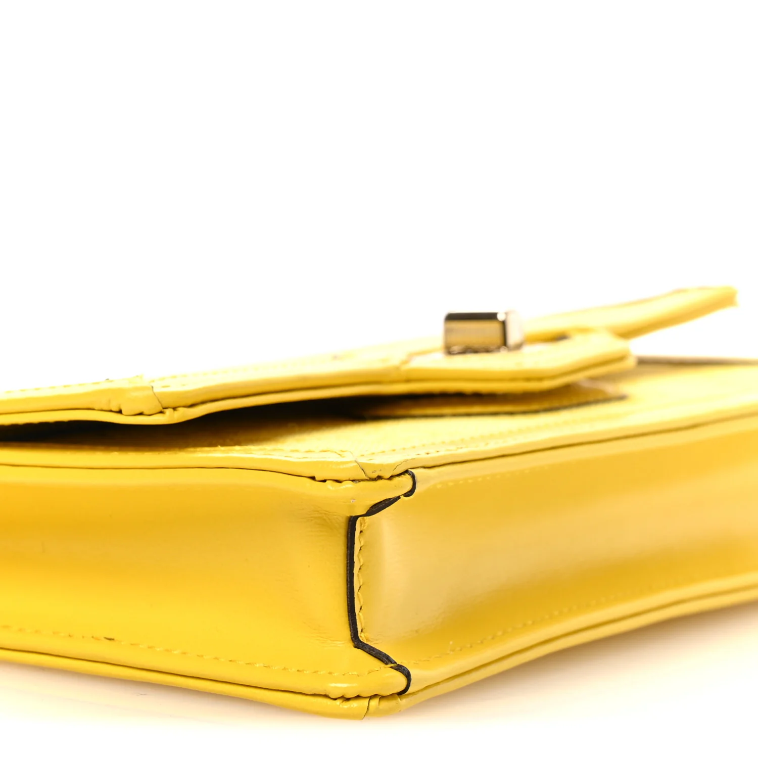 GG Monogram Scratch Lux Calfskin Mini Luce Shoulder Bag Yellow - Image 9