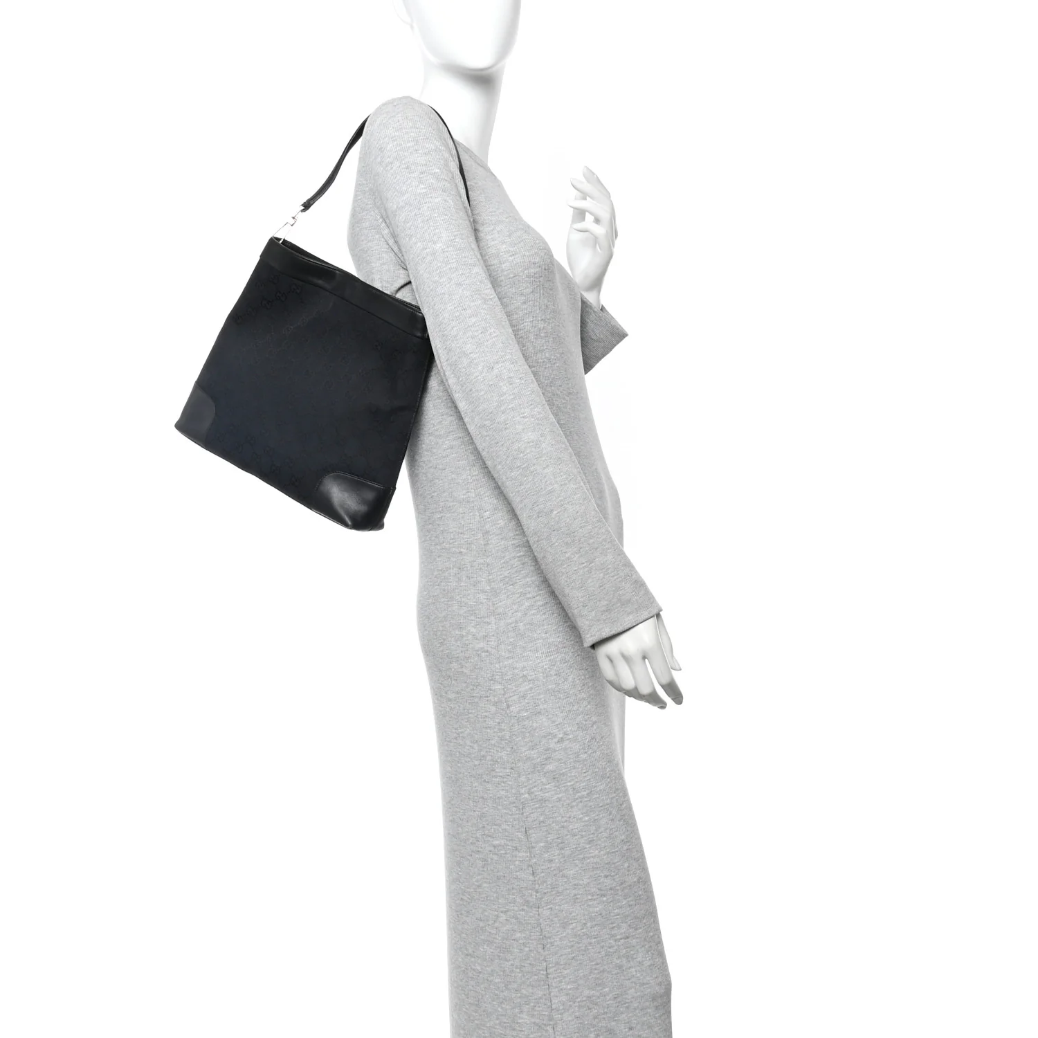 GG Monogram Shoulder Bag Black - Image 2