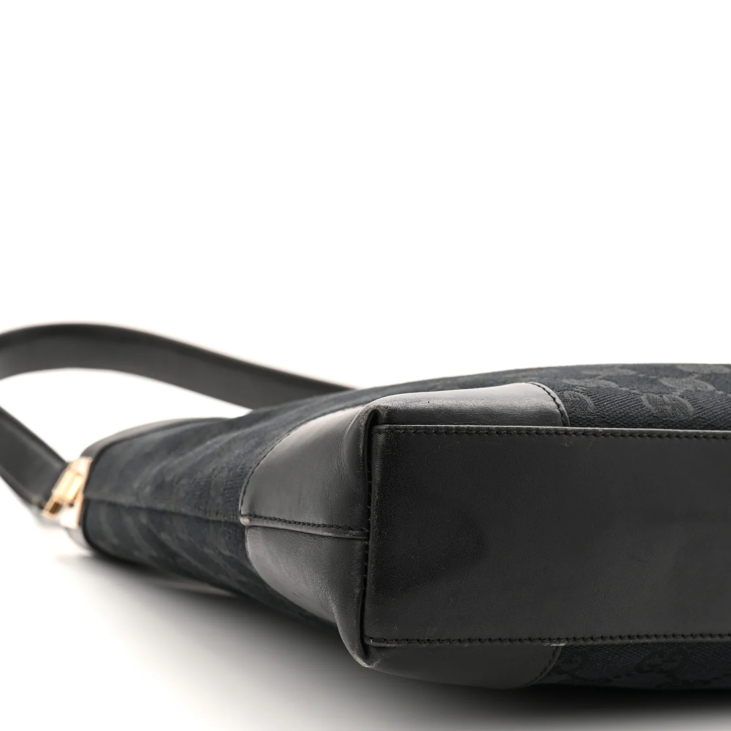 GG Monogram Shoulder Bag Black - Image 9