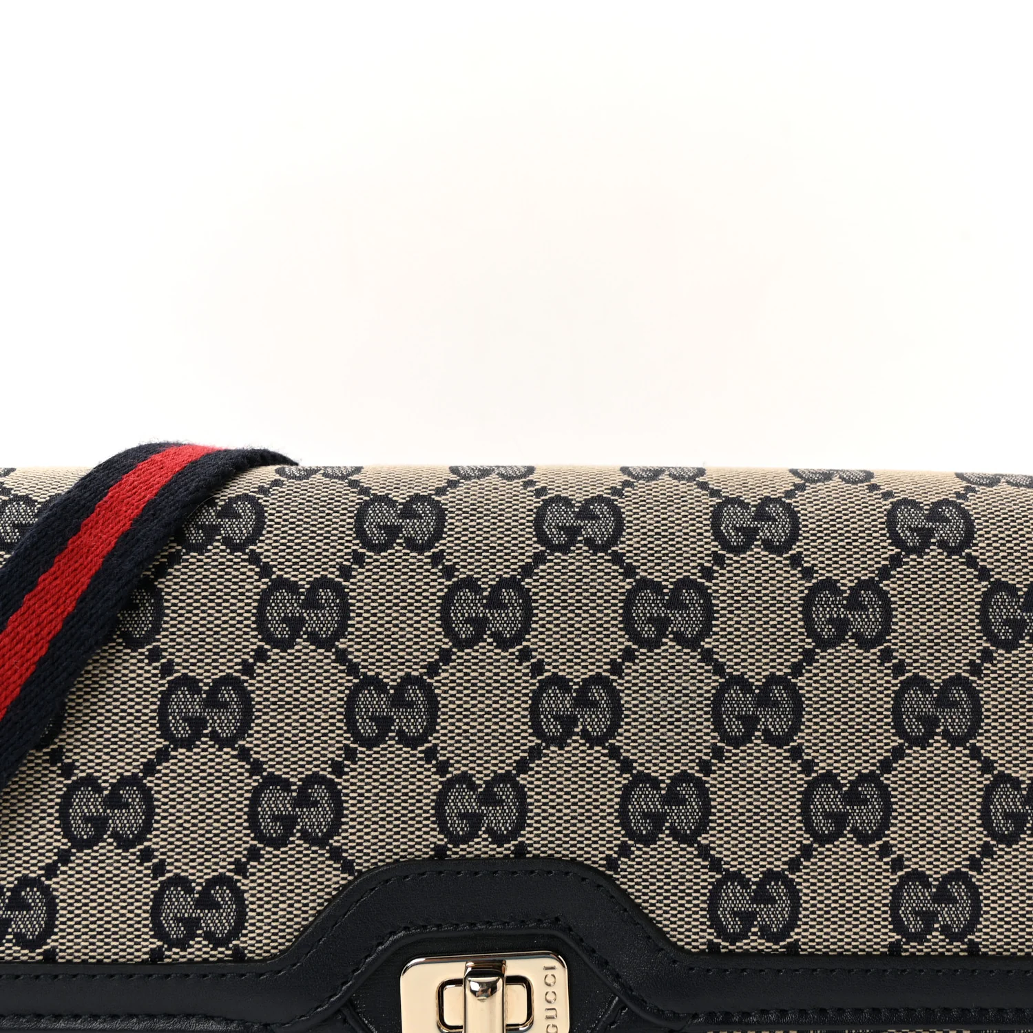 GG Monogram Small Luce Shoulder Bag Beige Blue - Image 7