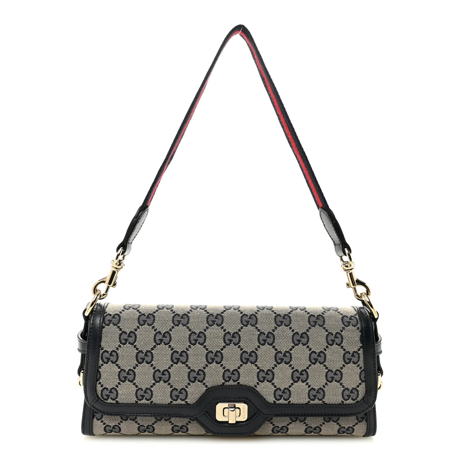 GG Monogram Small Luce Shoulder Bag Beige Blue