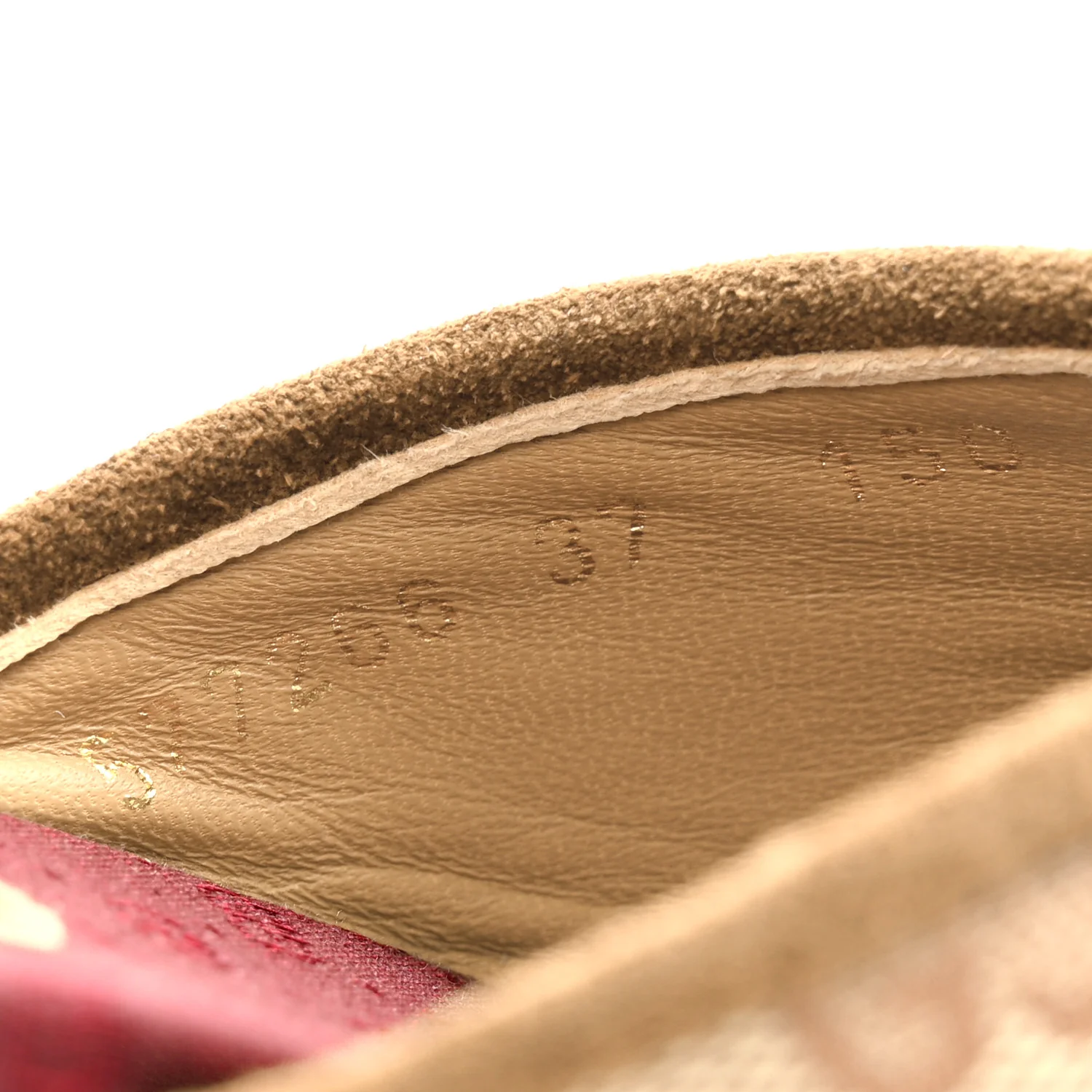 GG Monogram Suede Womens Criss Cross Slide Sandals 37 Beige Ruggine Cuir - Image 9