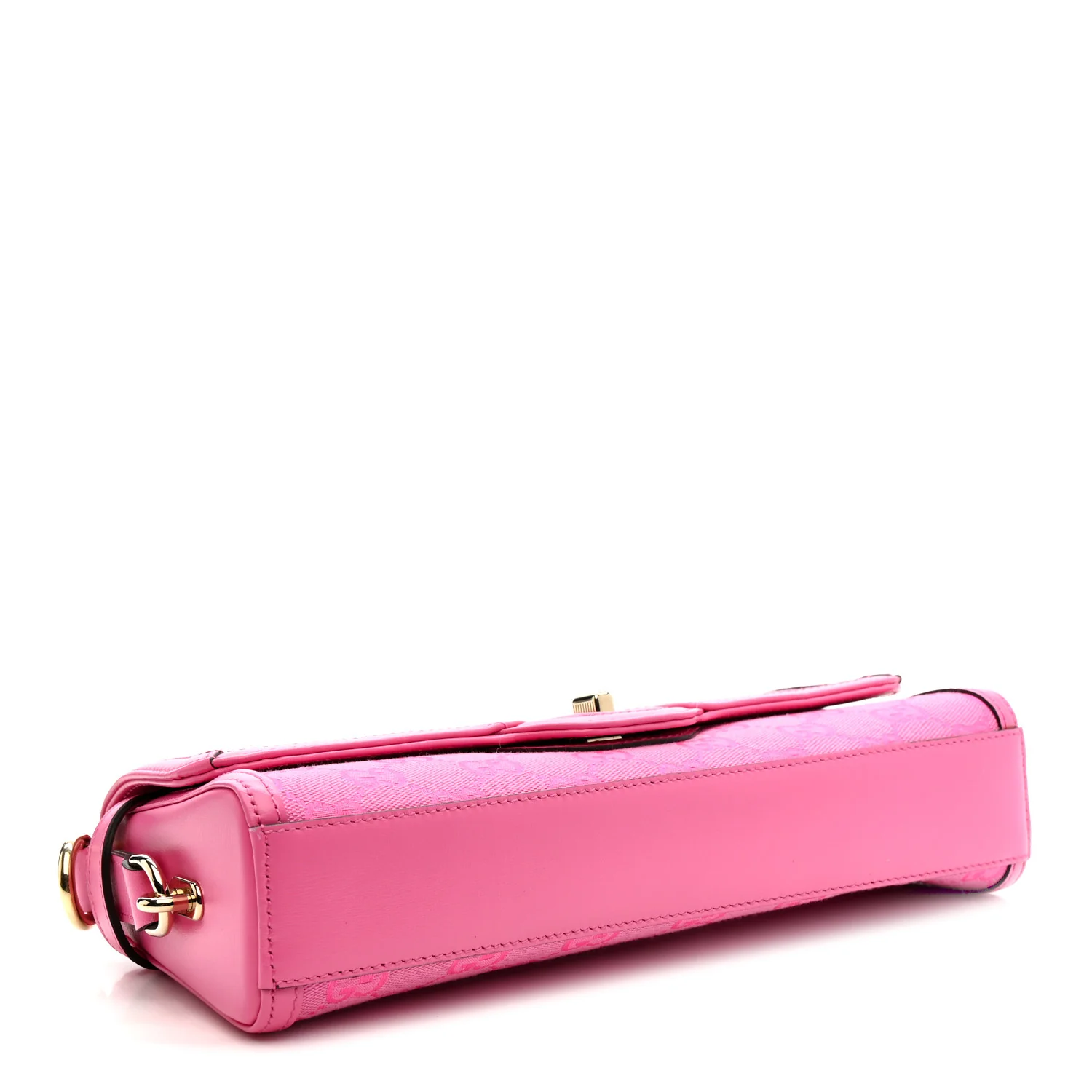 GG Monogram Textured Dollar Calfskin Small Luce Shoulder Bag Pink - Image 6