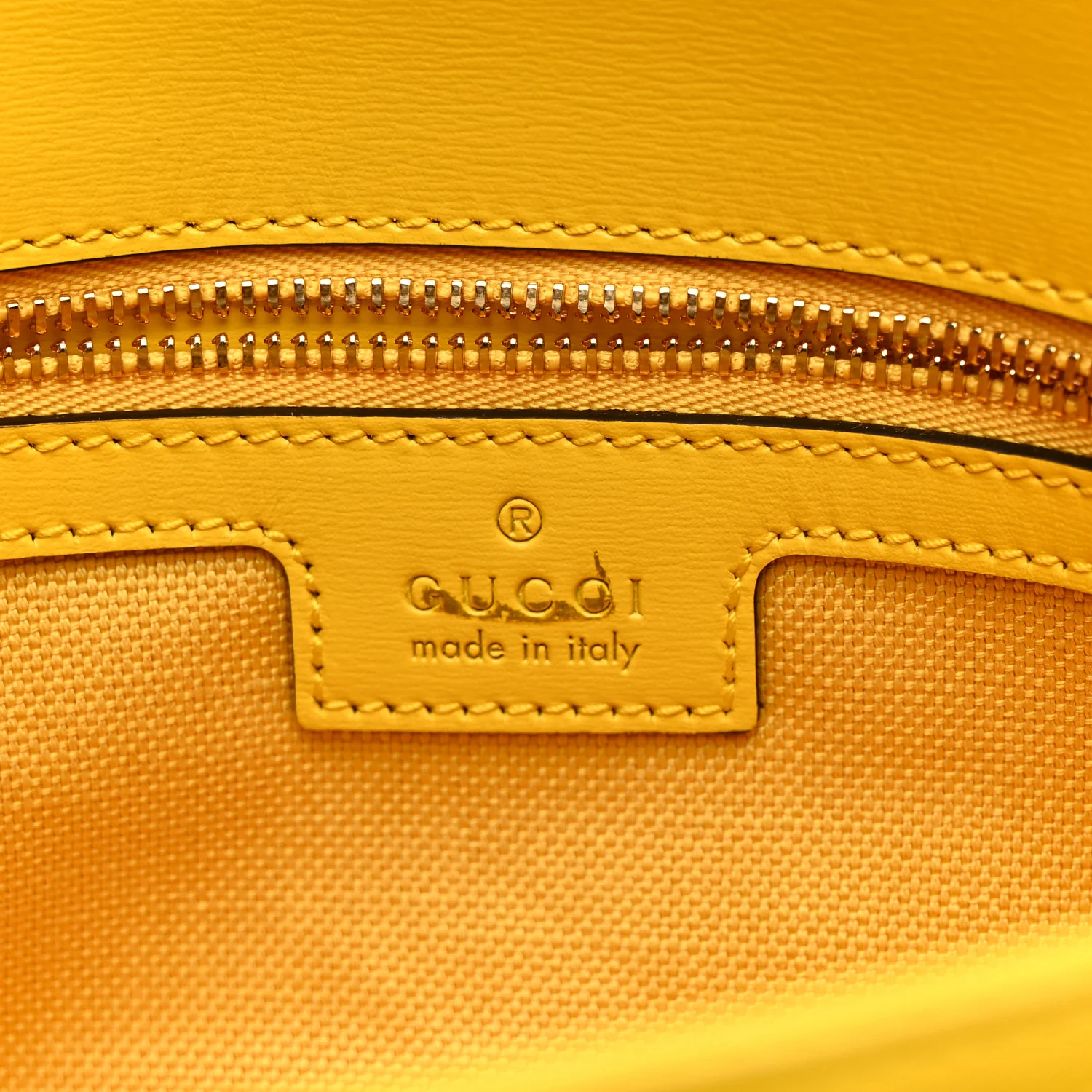 GG Monogram Textured Dollar Calfskin Small Luce Shoulder Bag Yellow - Image 10