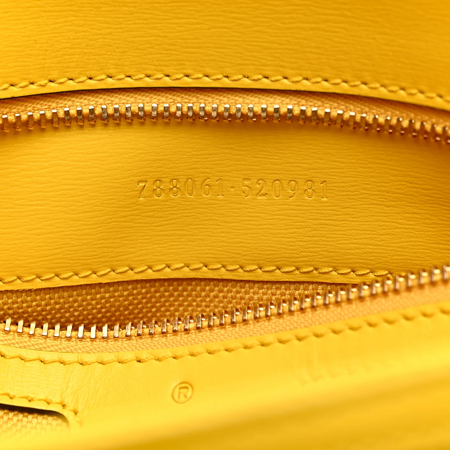 GG Monogram Textured Dollar Calfskin Small Luce Shoulder Bag Yellow - Image 12