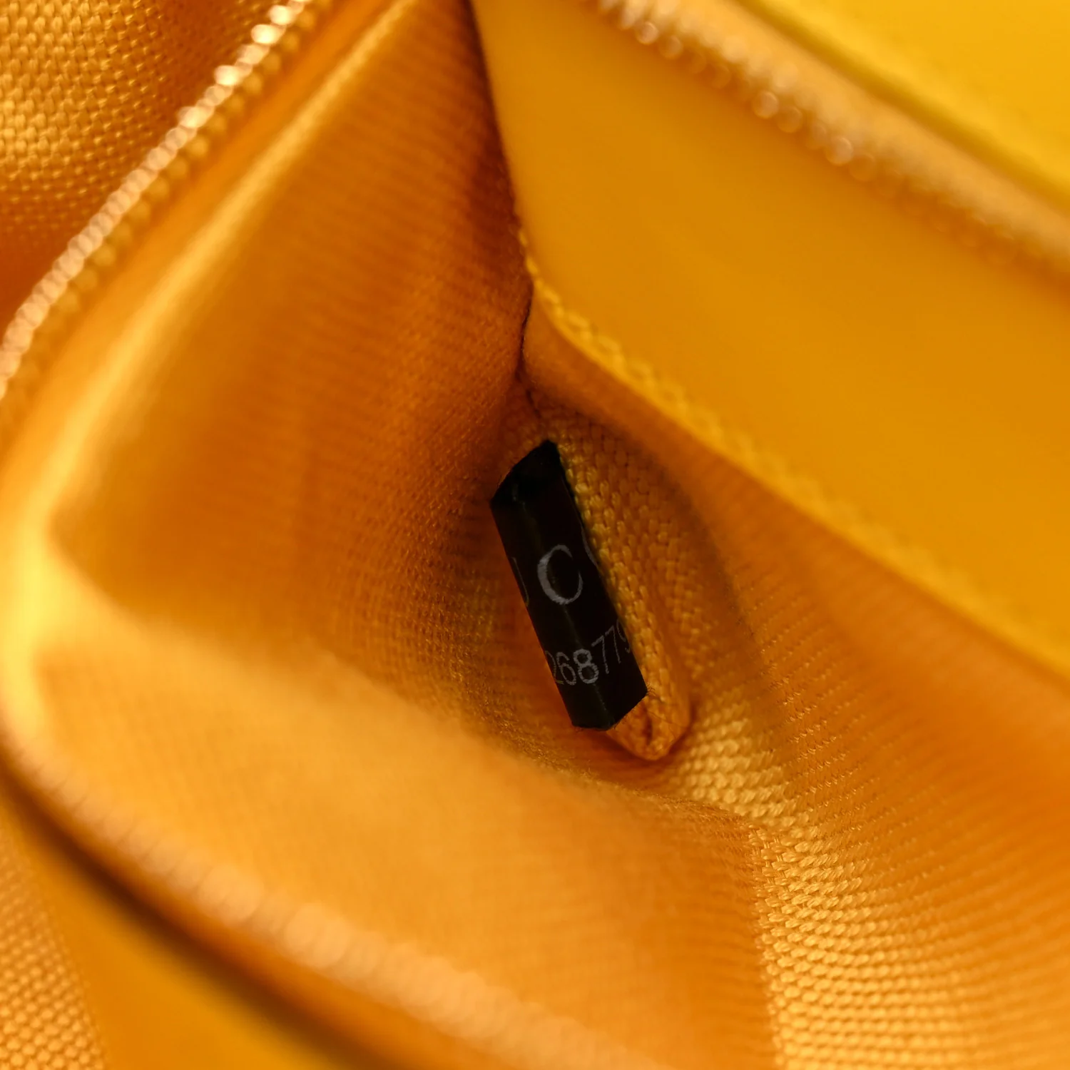 GG Monogram Textured Dollar Calfskin Small Luce Shoulder Bag Yellow - Image 15