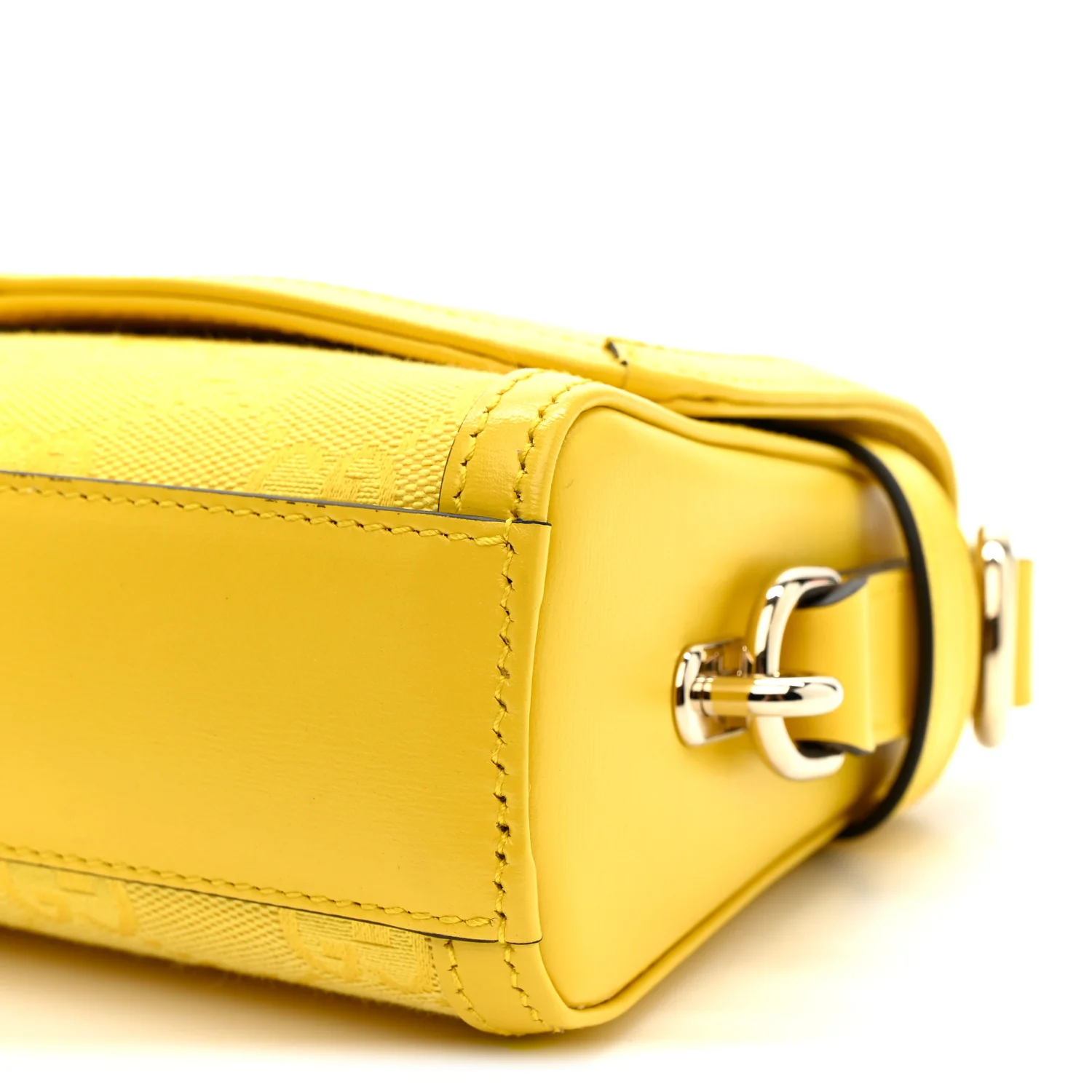 GG Monogram Textured Dollar Calfskin Small Luce Shoulder Bag Yellow - Image 20