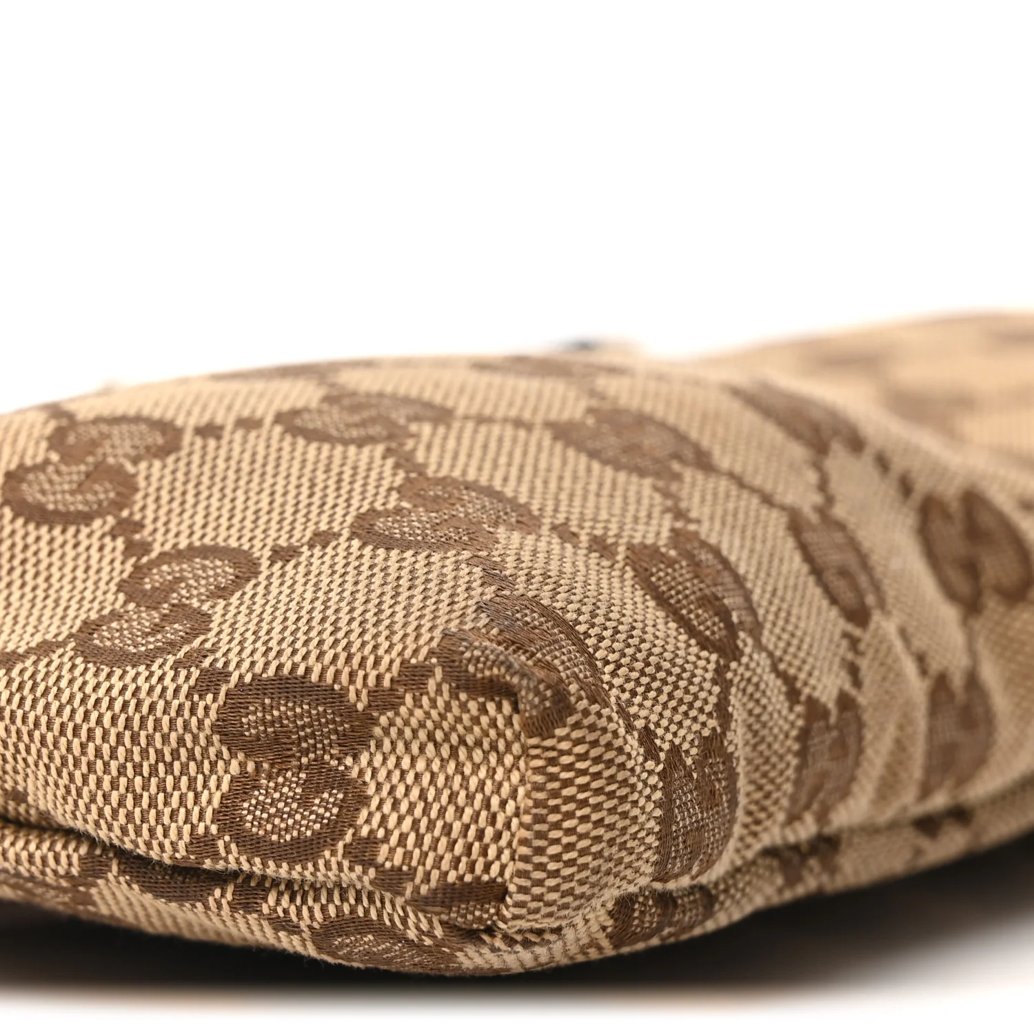 GG Monogram Web Double Pocket Belt Bag Dark Brown - Image 9