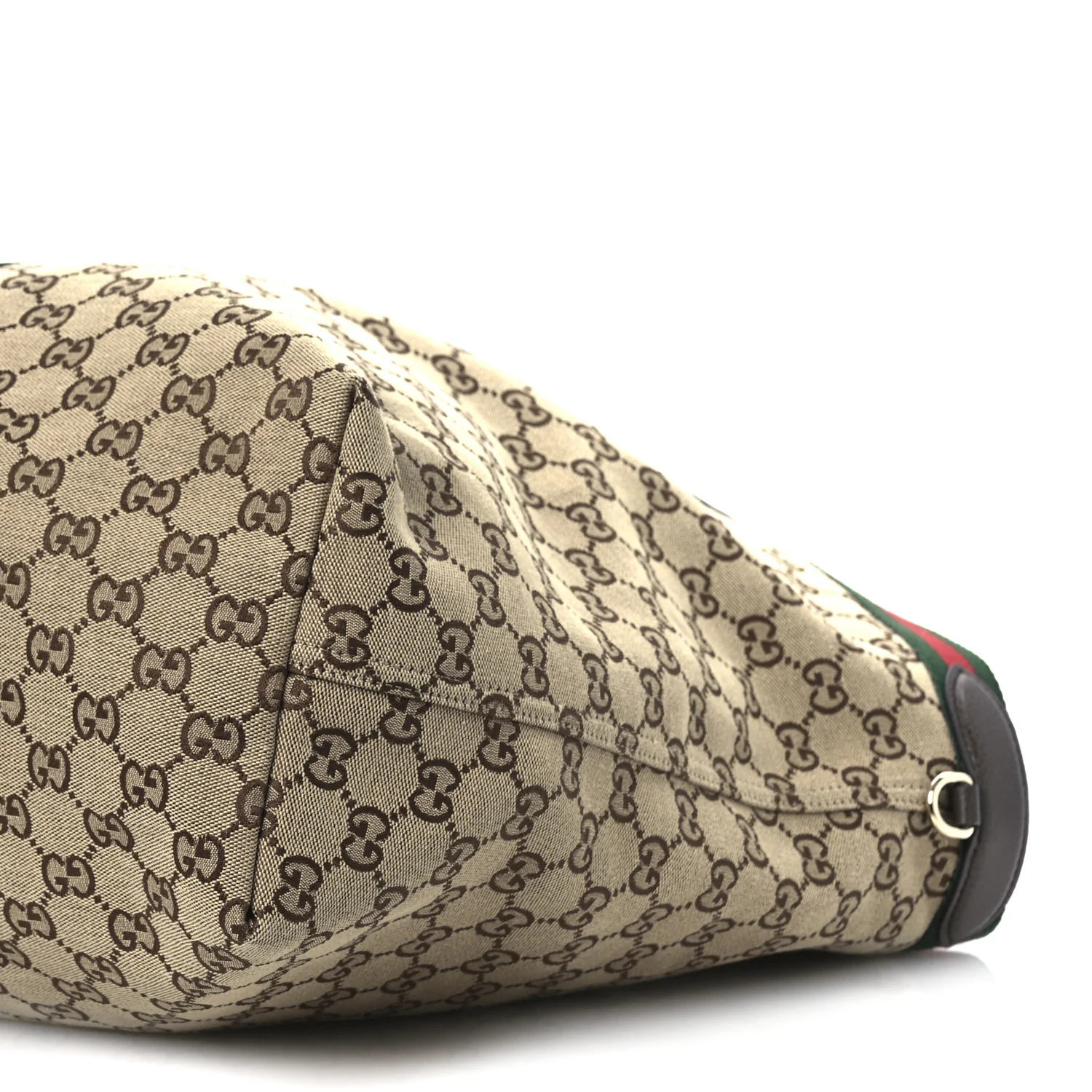 GG Monogram Web Large Giglio Tote Beige Brown - Image 10