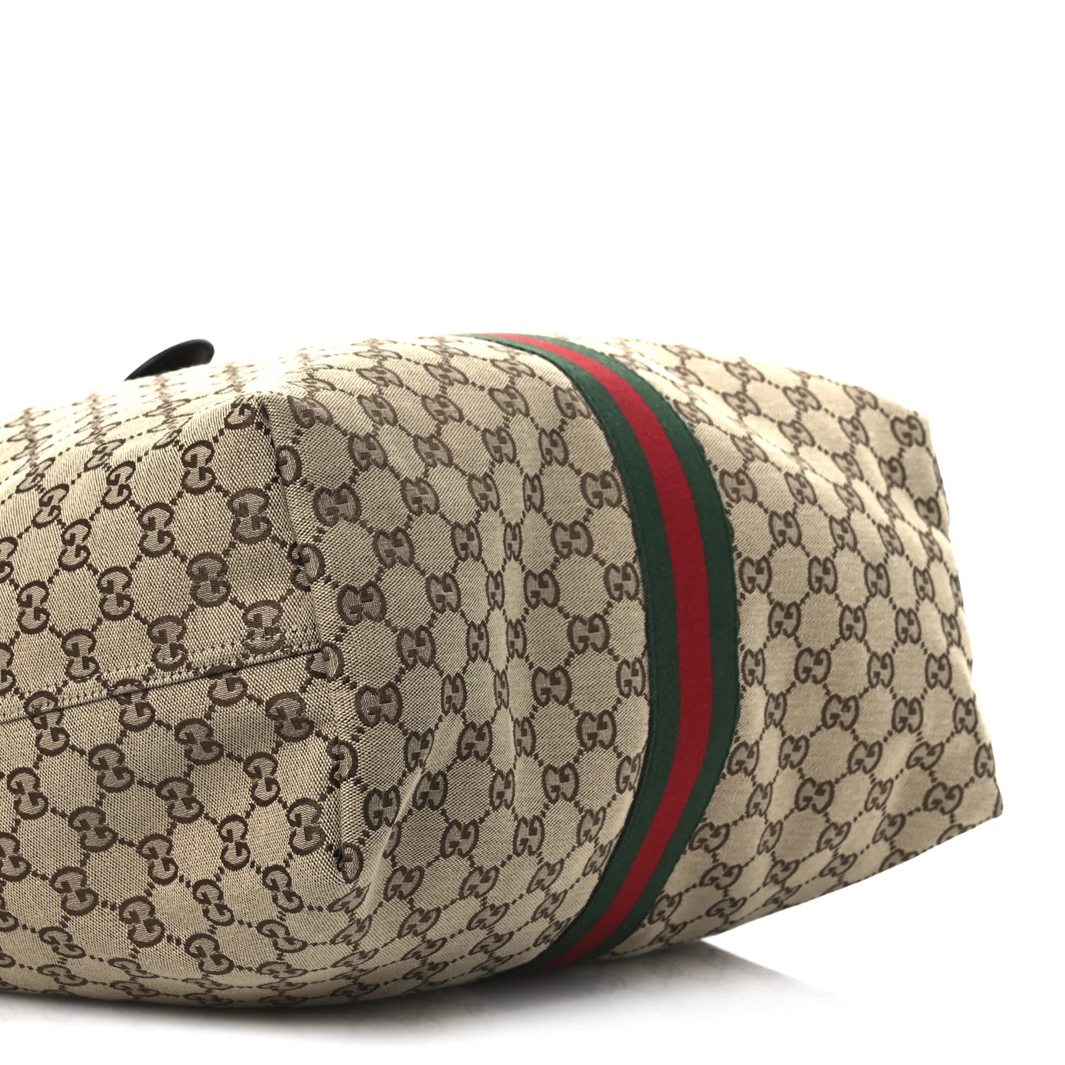 GG Monogram Web Large Giglio Tote Beige Brown - Image 9