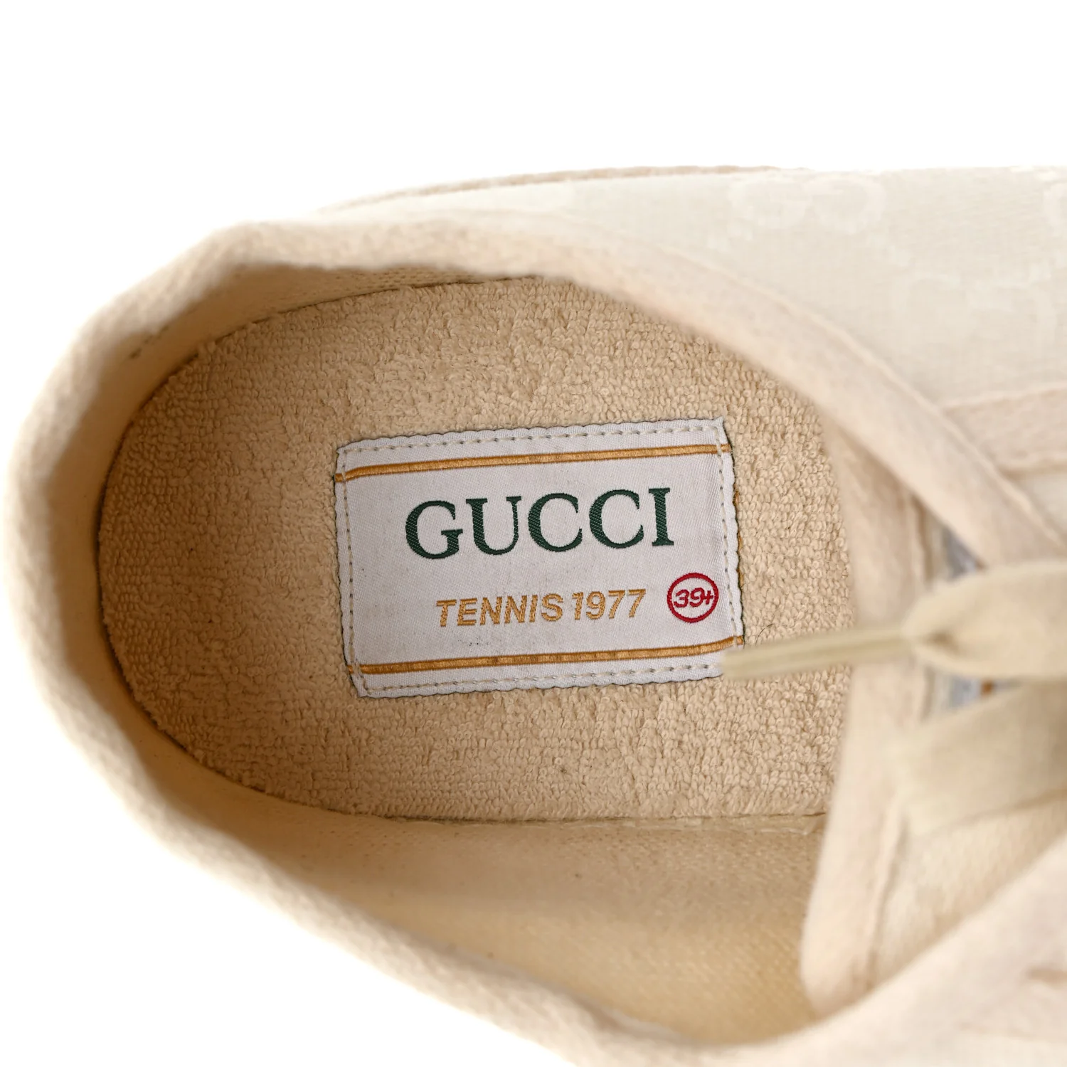 GG Monogram Womens 1977 Tennis Platform 52mm Sneakers 39.5 Great White Mystic White - Image 7
