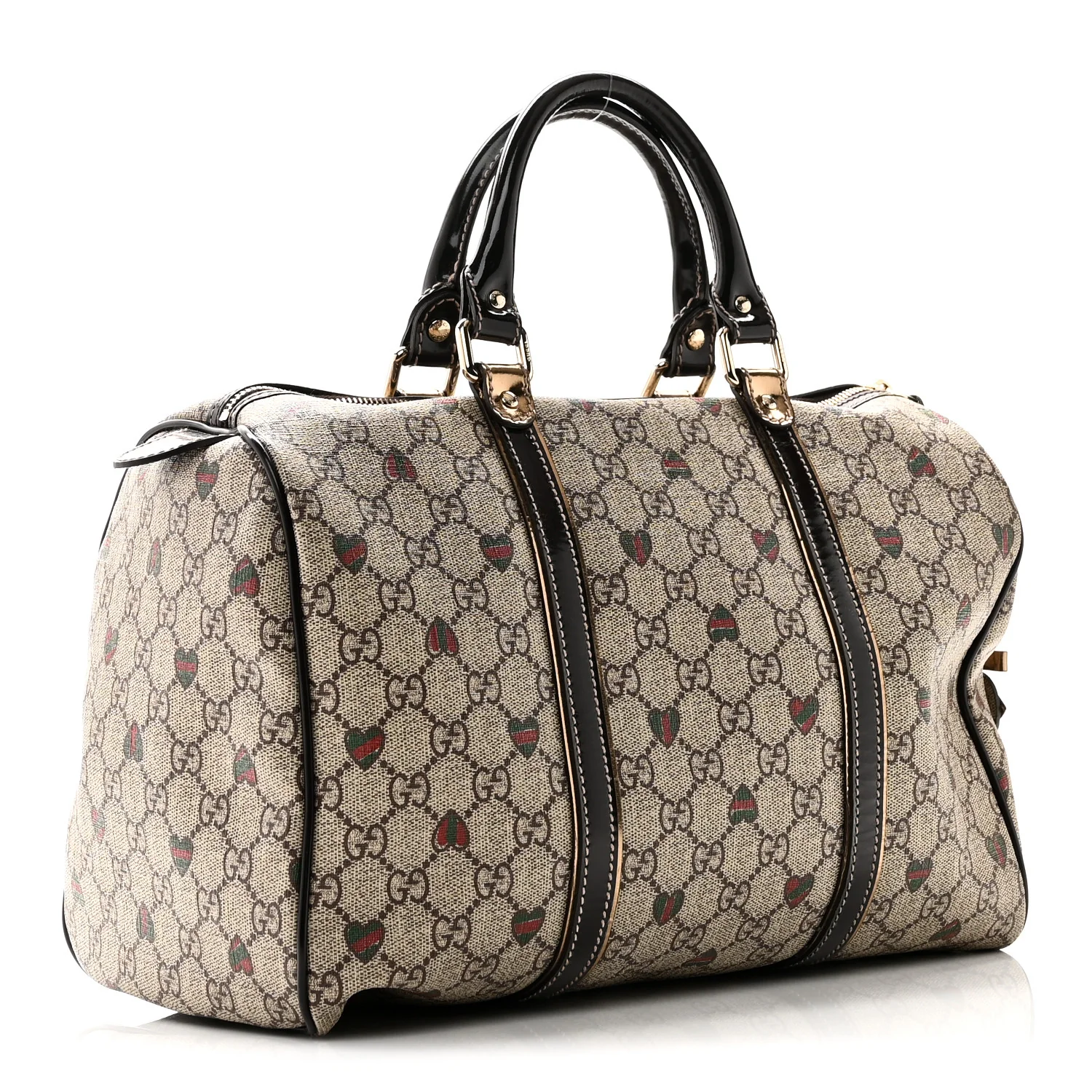 GG Plus Monogram Hearts Medium Joy Boston Dark Brown - Image 3