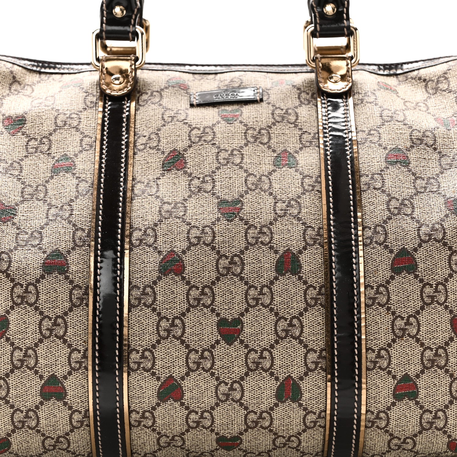 GG Plus Monogram Hearts Medium Joy Boston Dark Brown - Image 8