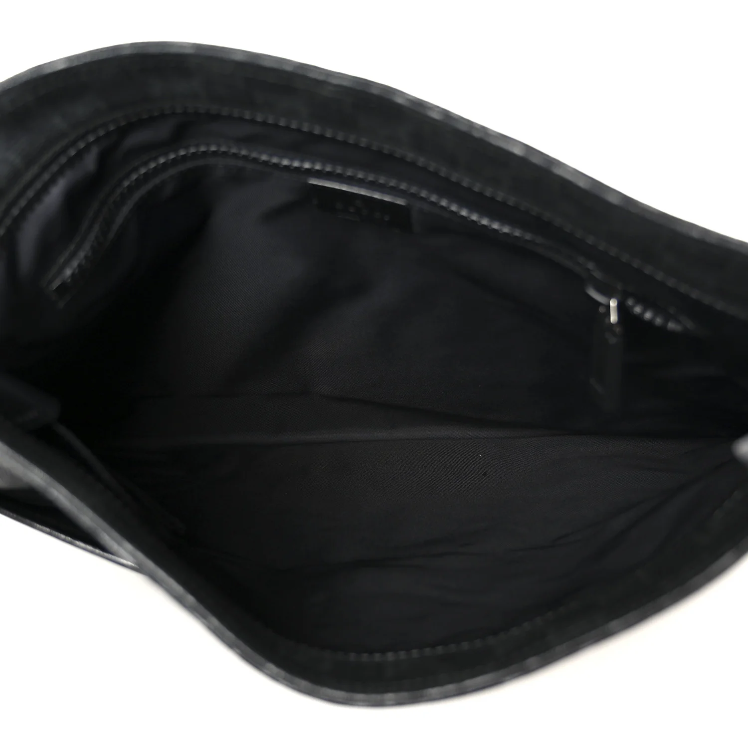 GG Plus Monogram Medium Flat Messenger Bag Black - Image 5