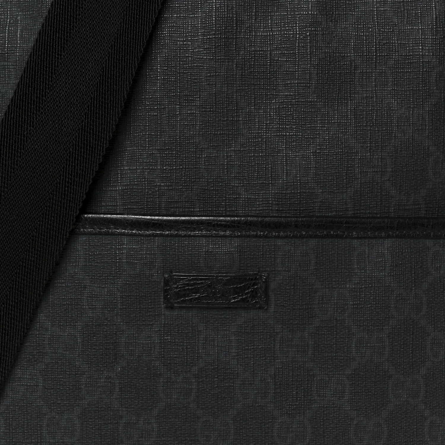 GG Plus Monogram Medium Flat Messenger Bag Black - Image 9