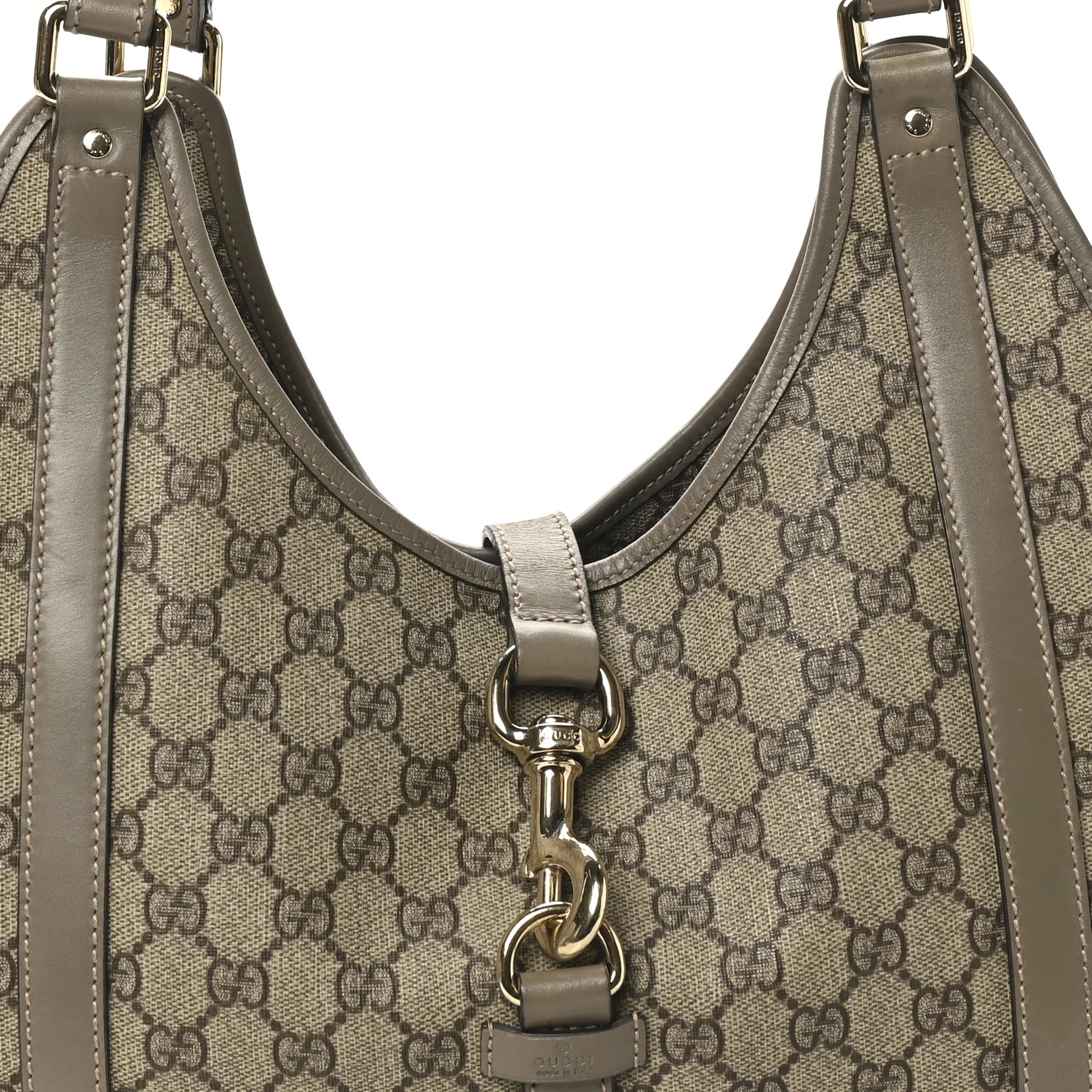 GG Plus Monogram Medium Joy Shoulder Bag Grey - Image 8