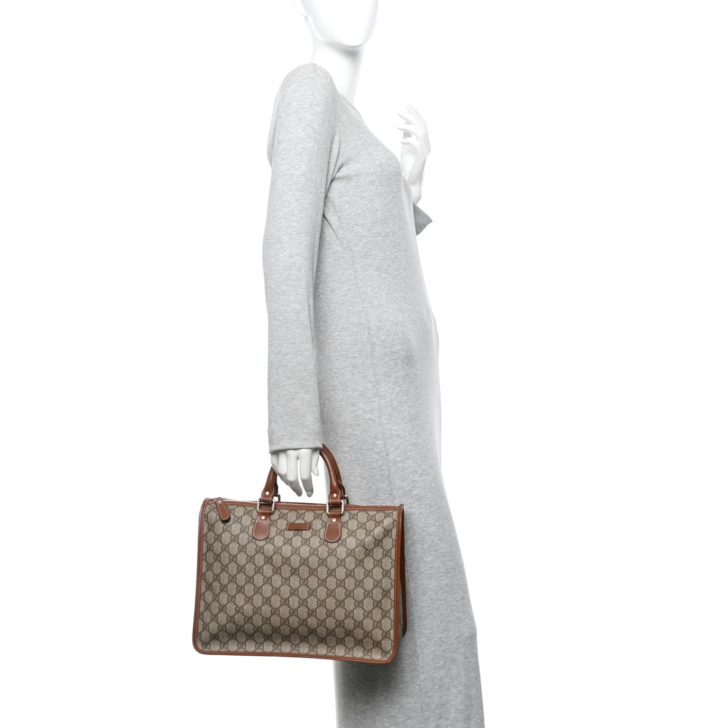 GG Plus Monogram Medium Joy Tote Bag Gold - Image 2