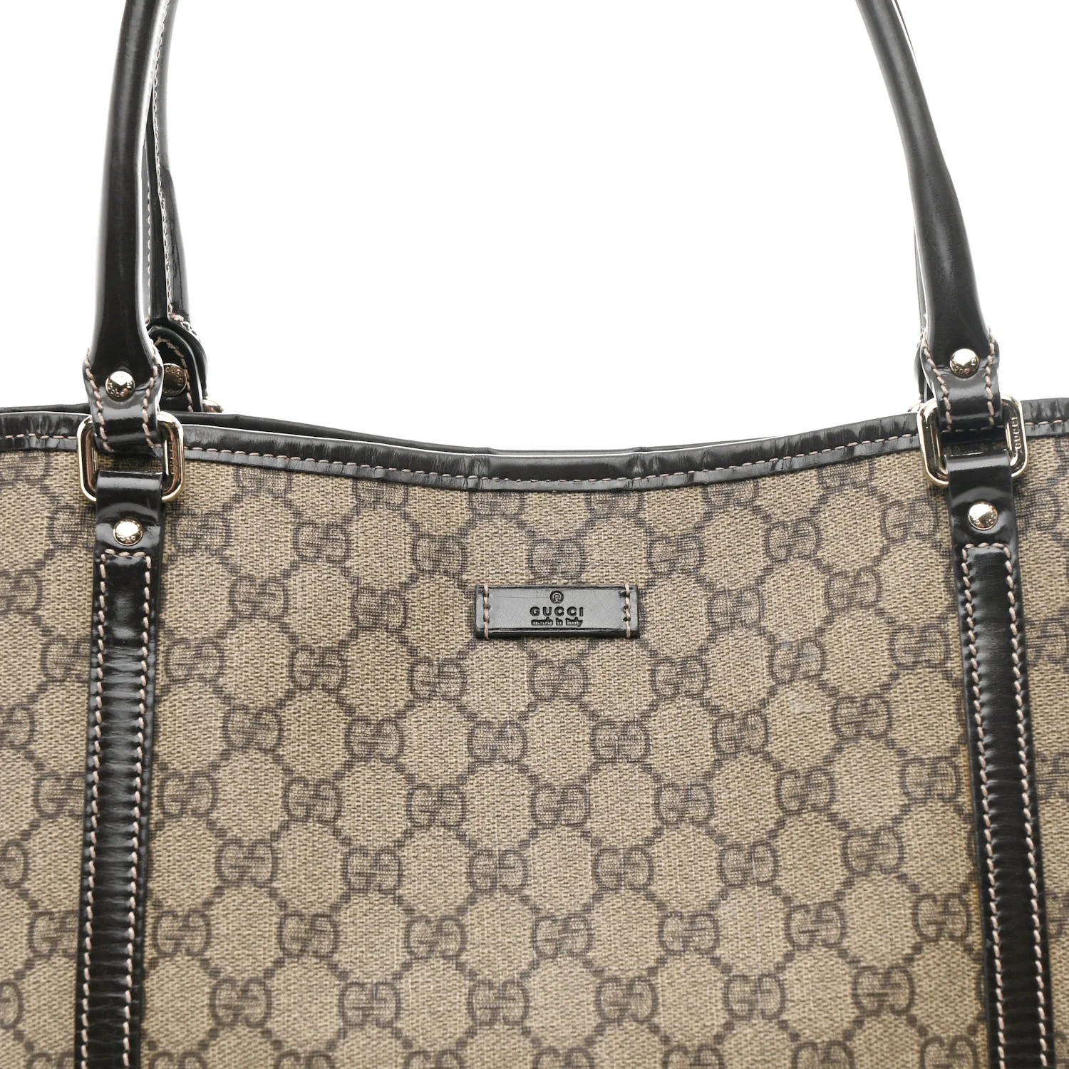 GG Plus Monogram Medium Joy Tote Dark Brown - Image 8