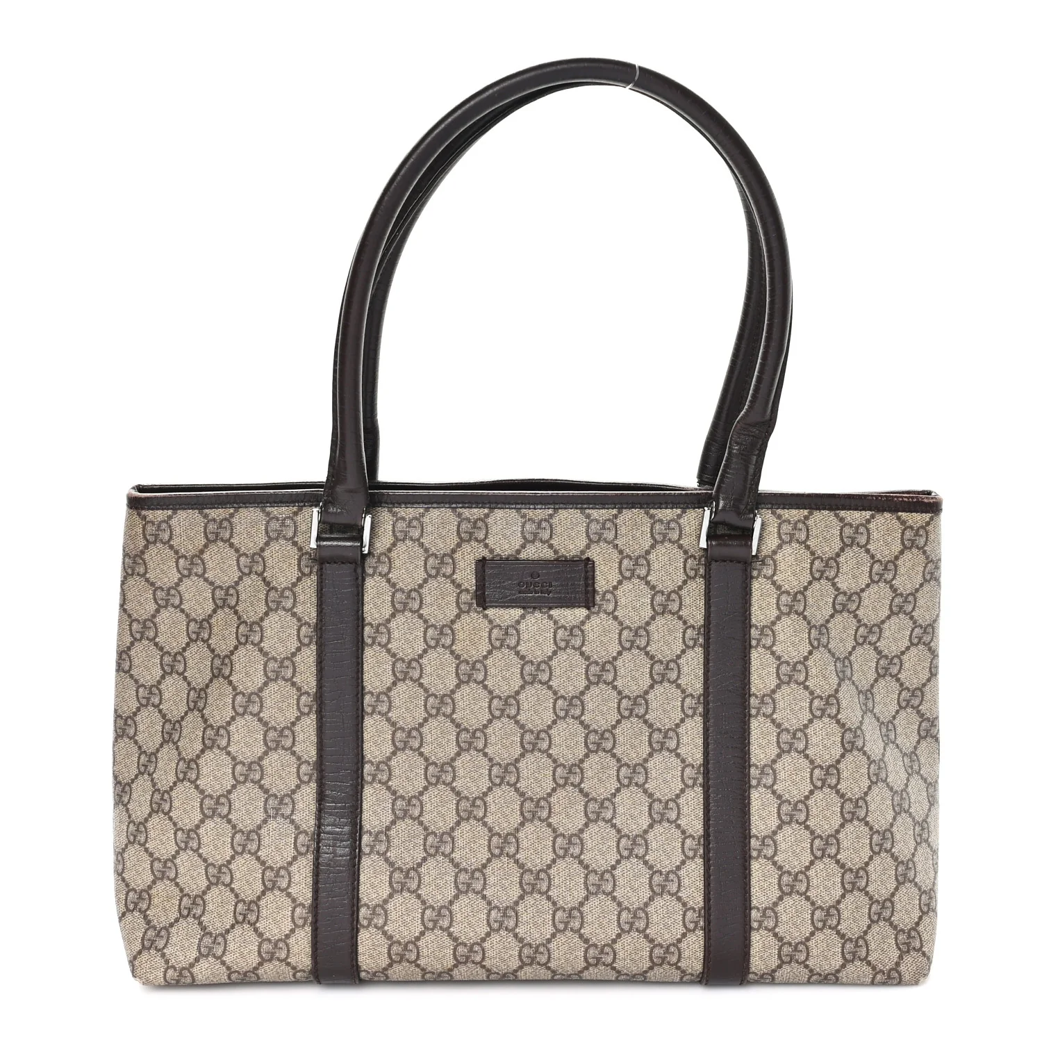 GG Plus Monogram Medium Joy Tote Dark Brown
