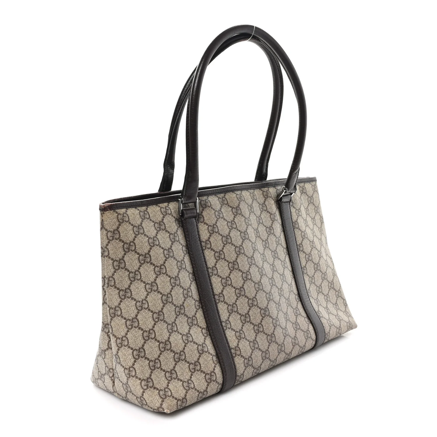 GG Plus Monogram Medium Joy Tote Dark Brown - Image 3