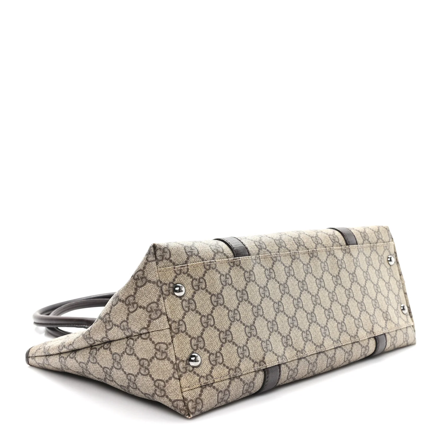 GG Plus Monogram Medium Joy Tote Dark Brown - Image 4