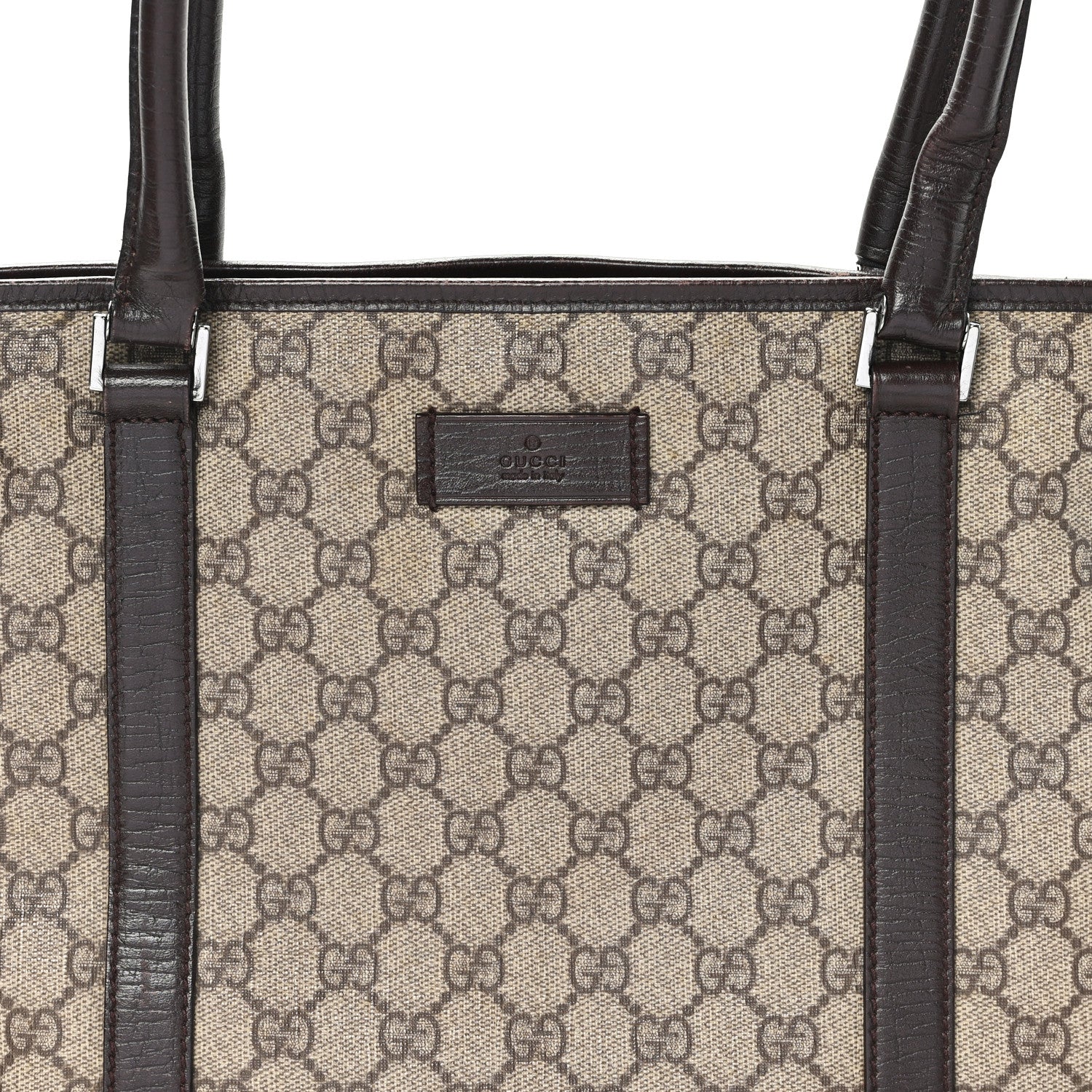 GG Plus Monogram Medium Joy Tote Dark Brown - Image 8