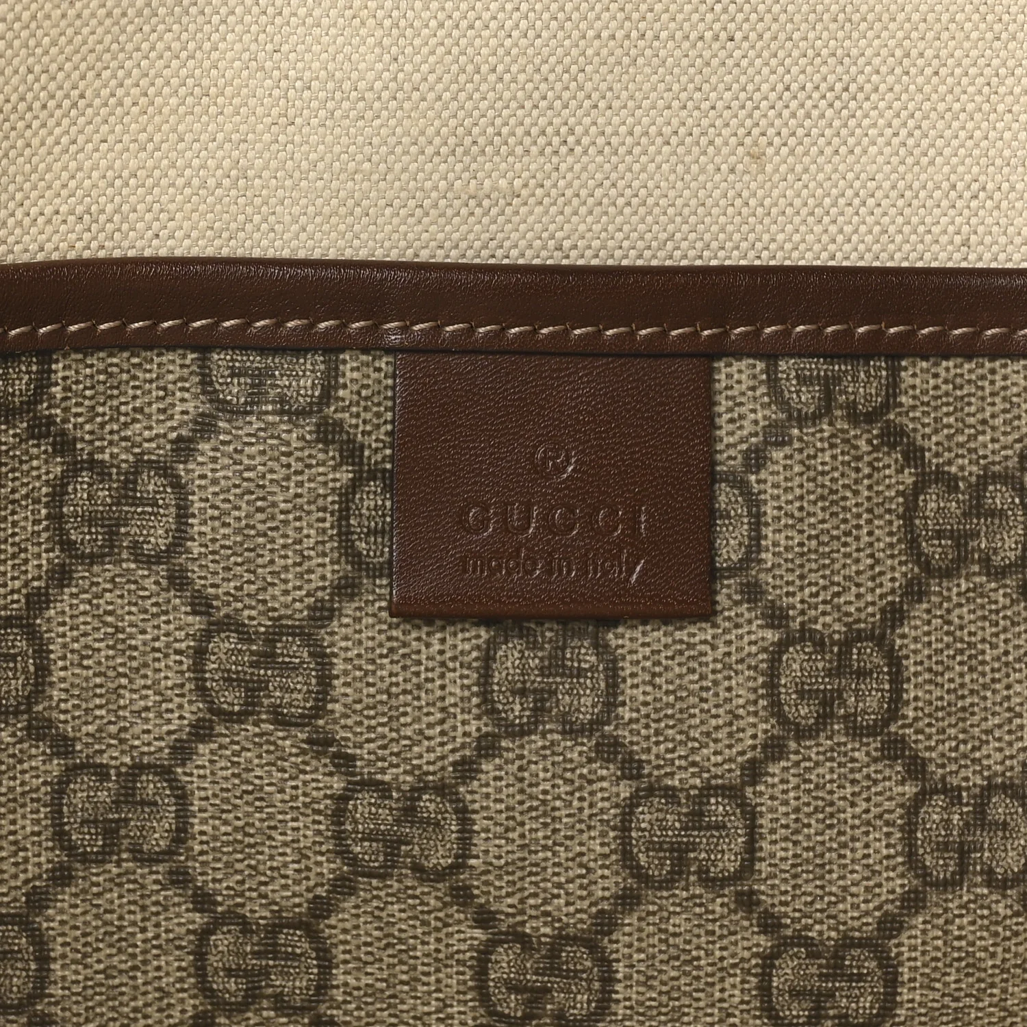 GG Plus Monogram Medium Signature Web Loop Tote Brown - Image 6