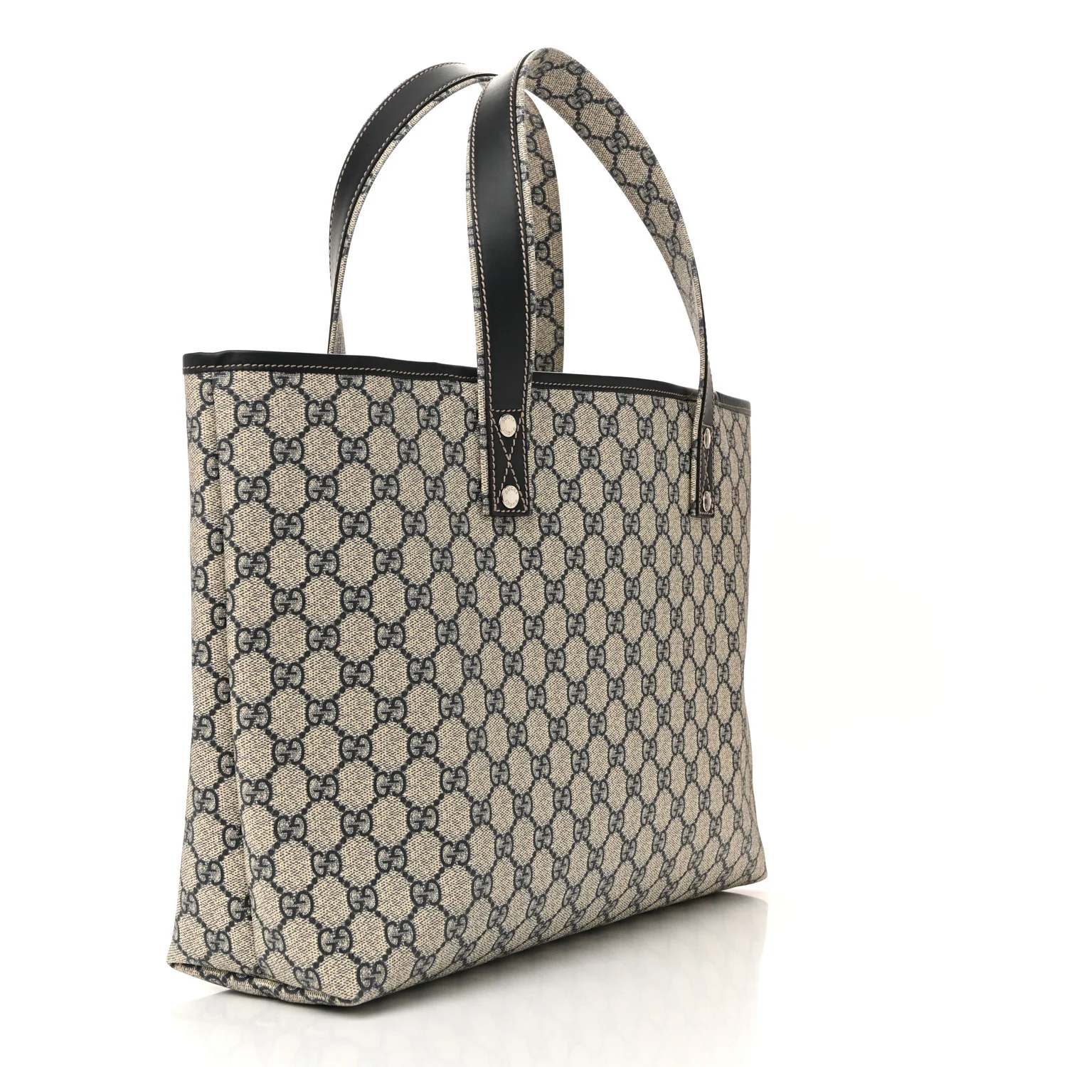 GG Plus Monogram Medium Signature Web Loop Tote Navy - Image 3