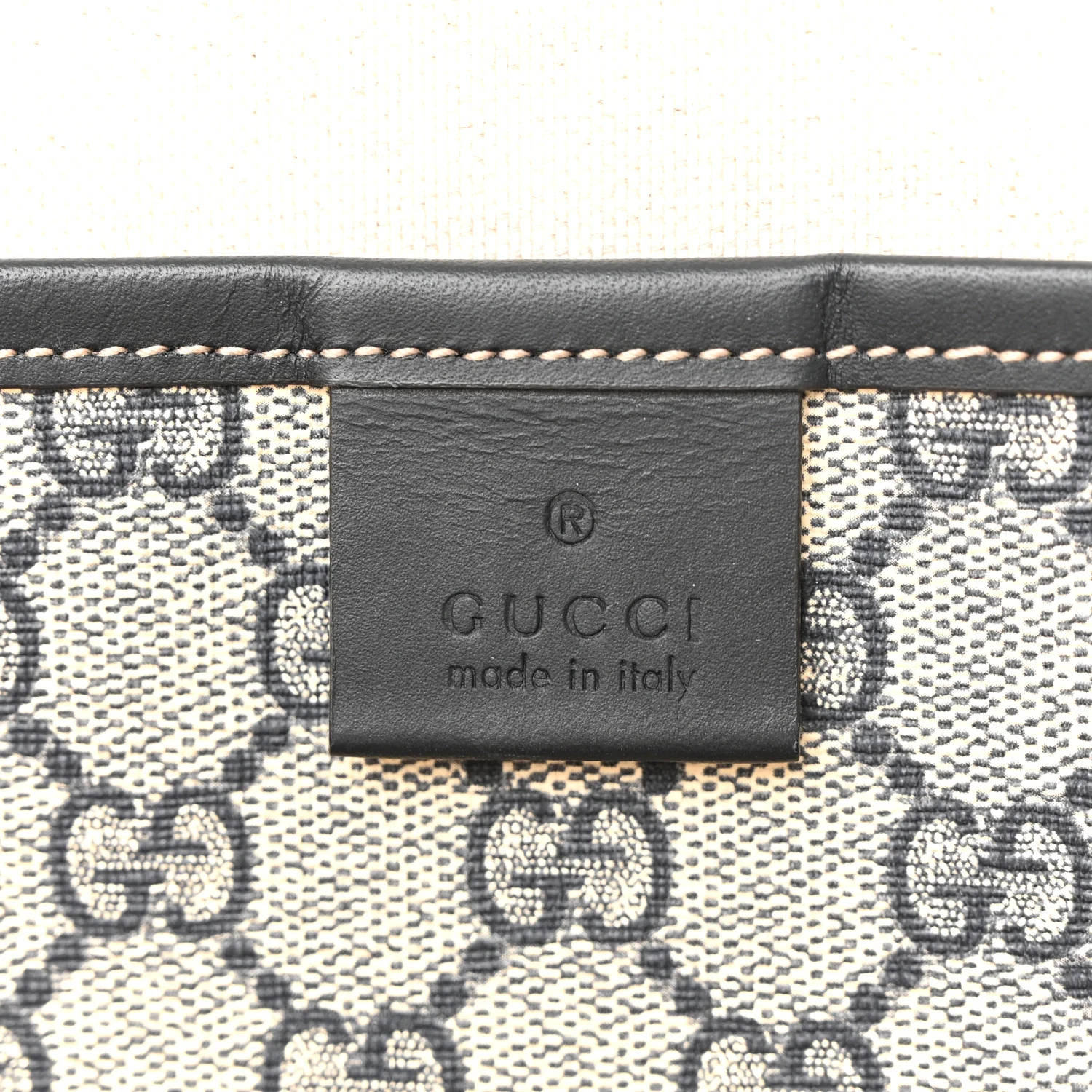 GG Plus Monogram Medium Signature Web Loop Tote Navy - Image 6