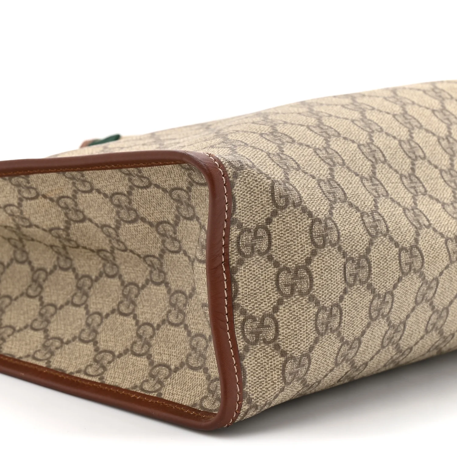 GG Plus Monogram Small Signature Web Loop Vertical Tote Light Brown - Image 10