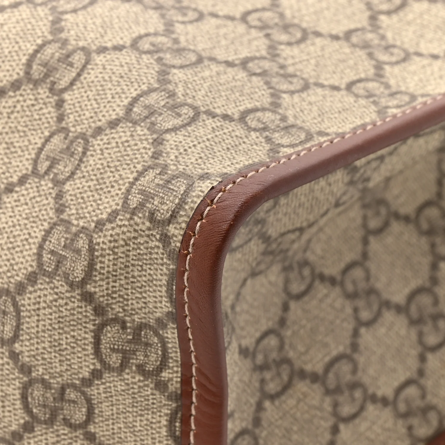GG Plus Monogram Small Signature Web Loop Vertical Tote Light Brown - Image 12