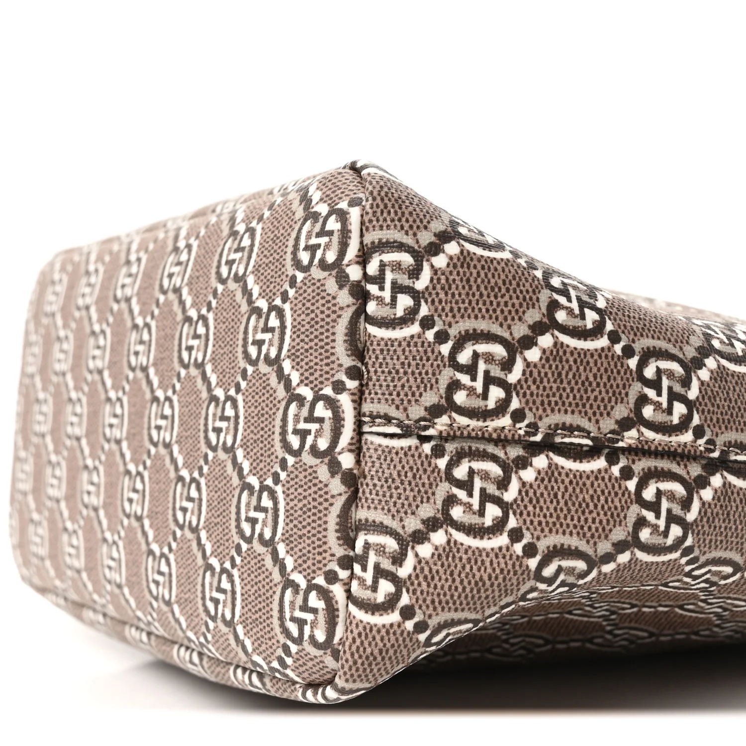 GG Shadow Monogram Super Mini Ophidia Shoulder Bag Taupe - Image 10