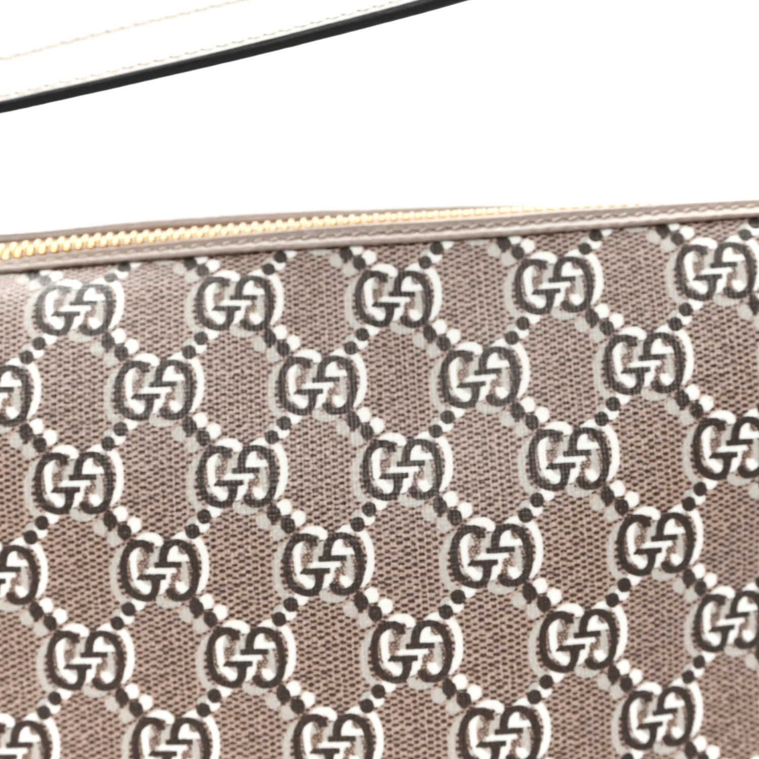 GG Shadow Monogram Super Mini Ophidia Shoulder Bag Taupe - Image 7
