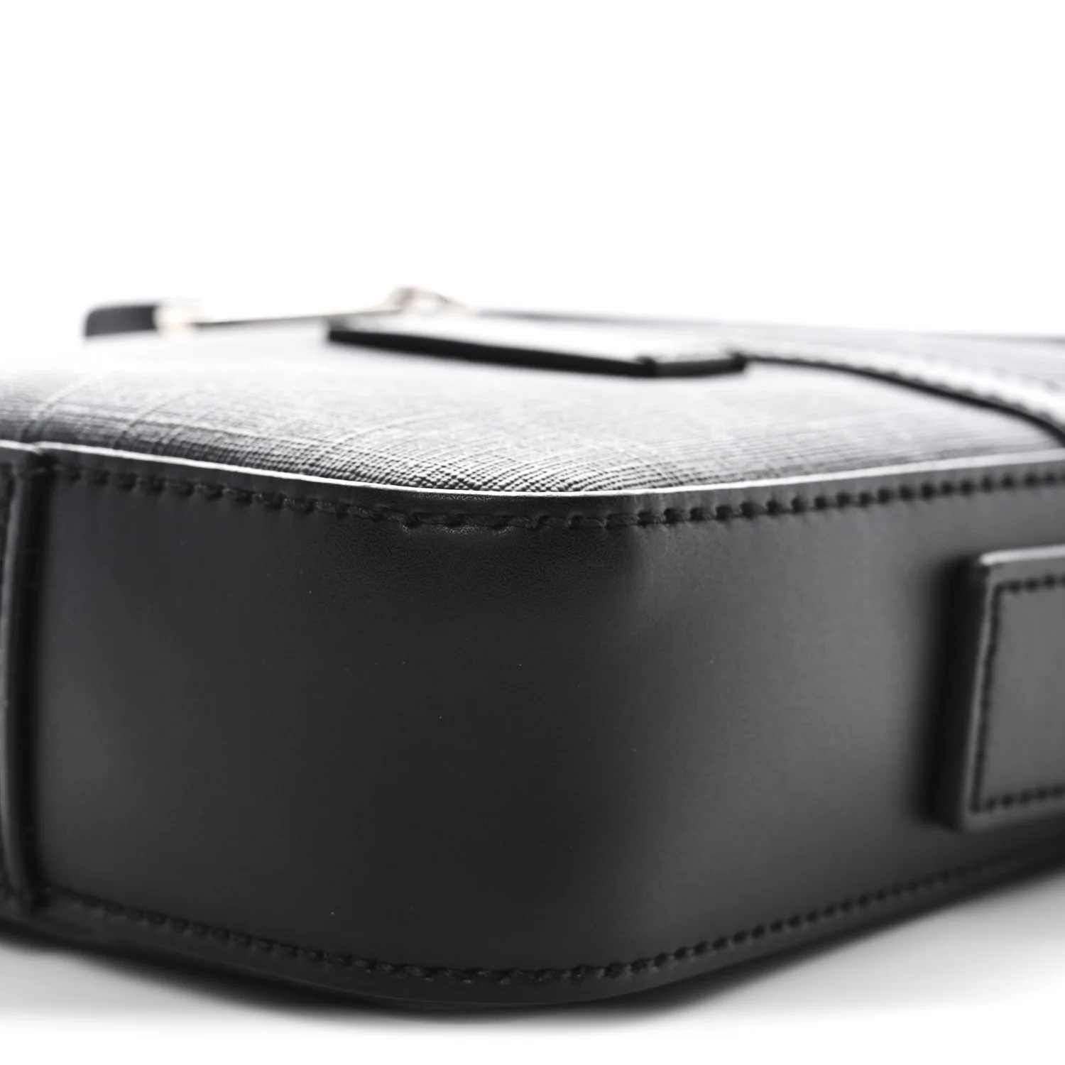 GG Supreme Monogram Appia Calfskin Web Small Camera Messenger Bag Black Grey - Image 10