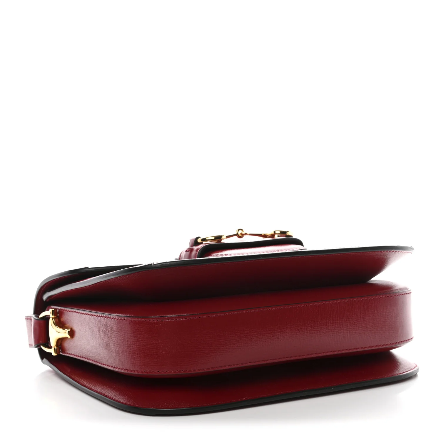 GG Supreme Monogram Azalea Calfskin Horsebit 1955 Shoulder Bag Beige Ebony New Cherry Red - Image 4