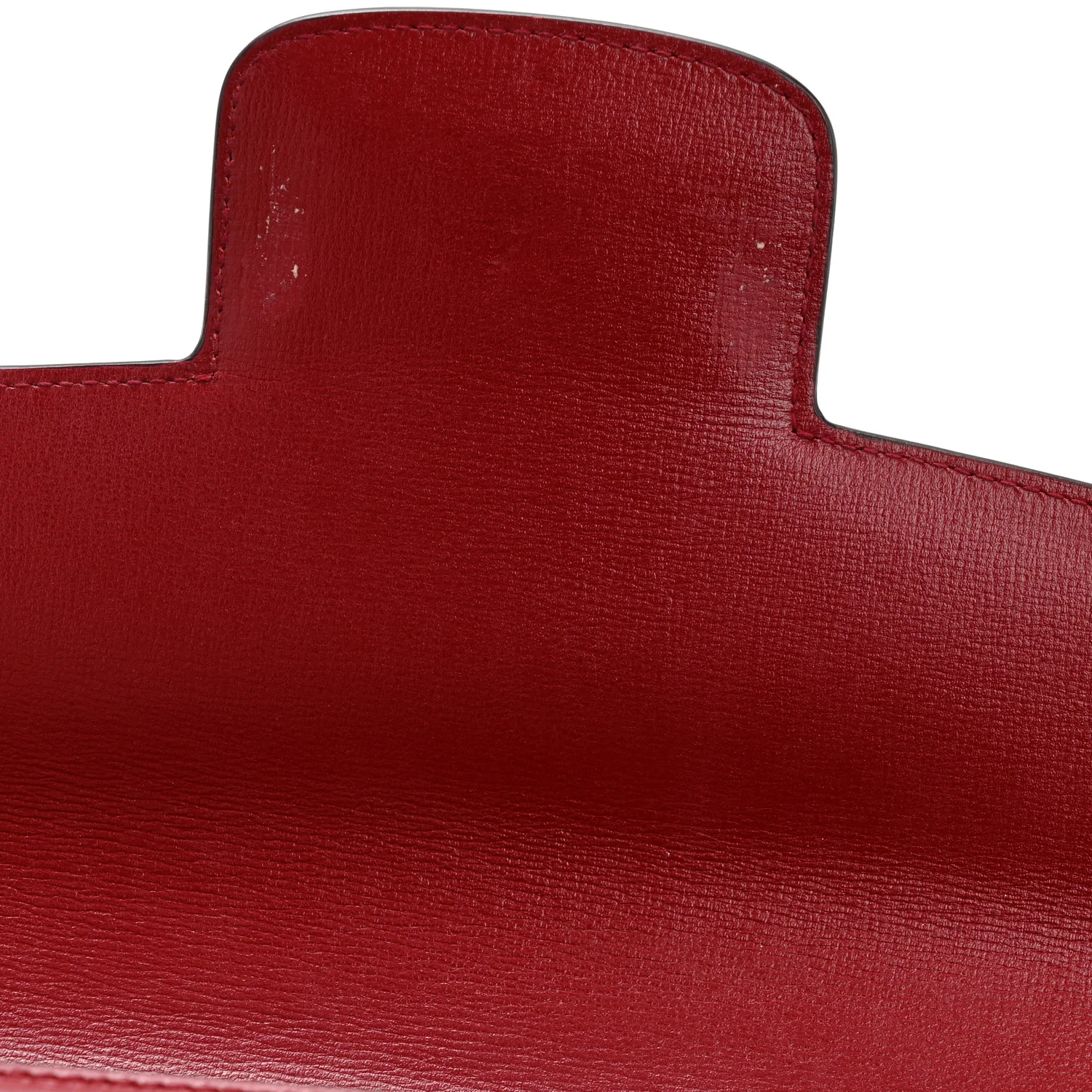GG Supreme Monogram Azalea Calfskin Horsebit 1955 Shoulder Bag Beige Ebony New Cherry Red - Image 11