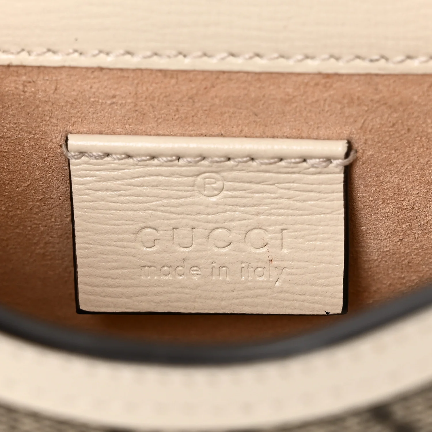 GG Supreme Monogram Azalea Calfskin Mini Horsebit 1955 Crossbody Bag Beige Ebony Mystic White - Image 6