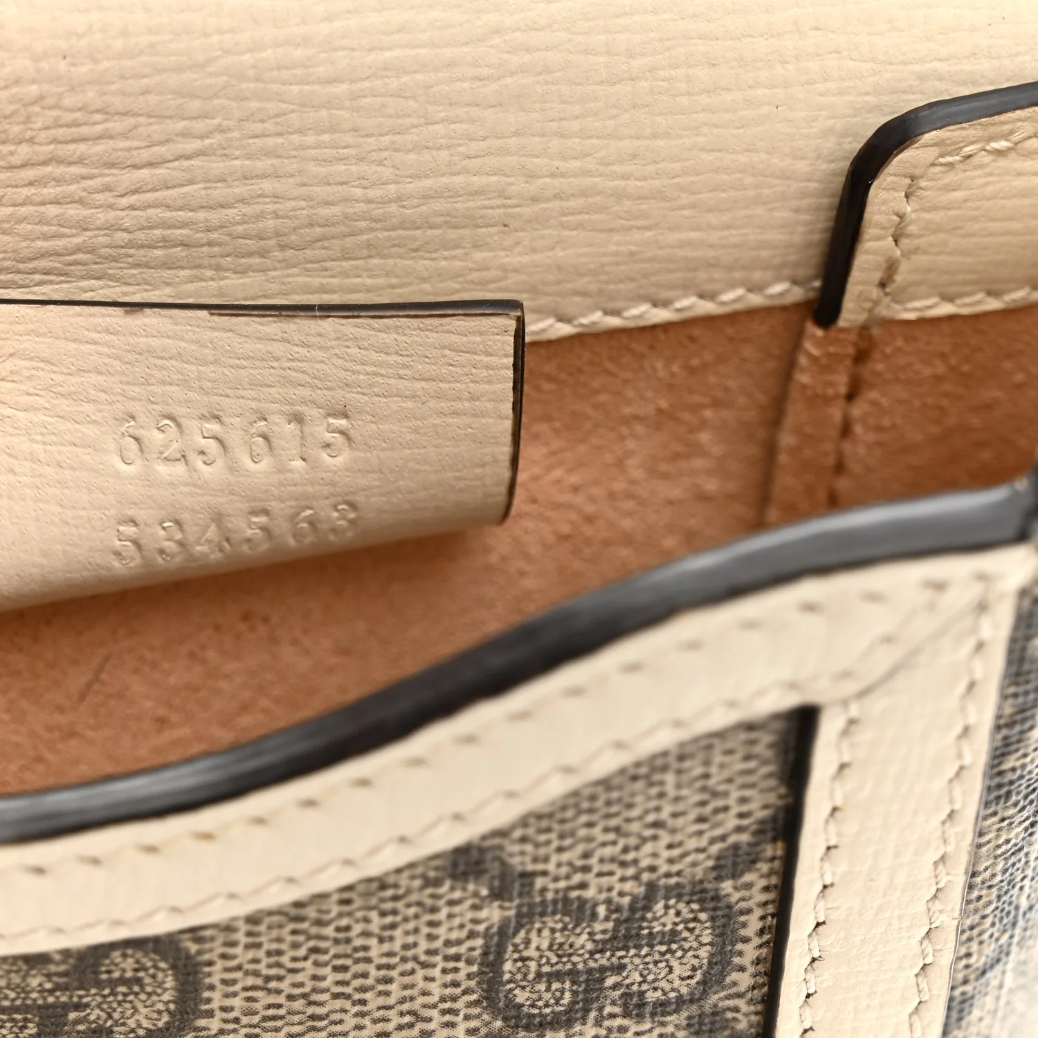 GG Supreme Monogram Azalea Calfskin Mini Horsebit 1955 Crossbody Bag Beige Ebony Mystic White - Image 7