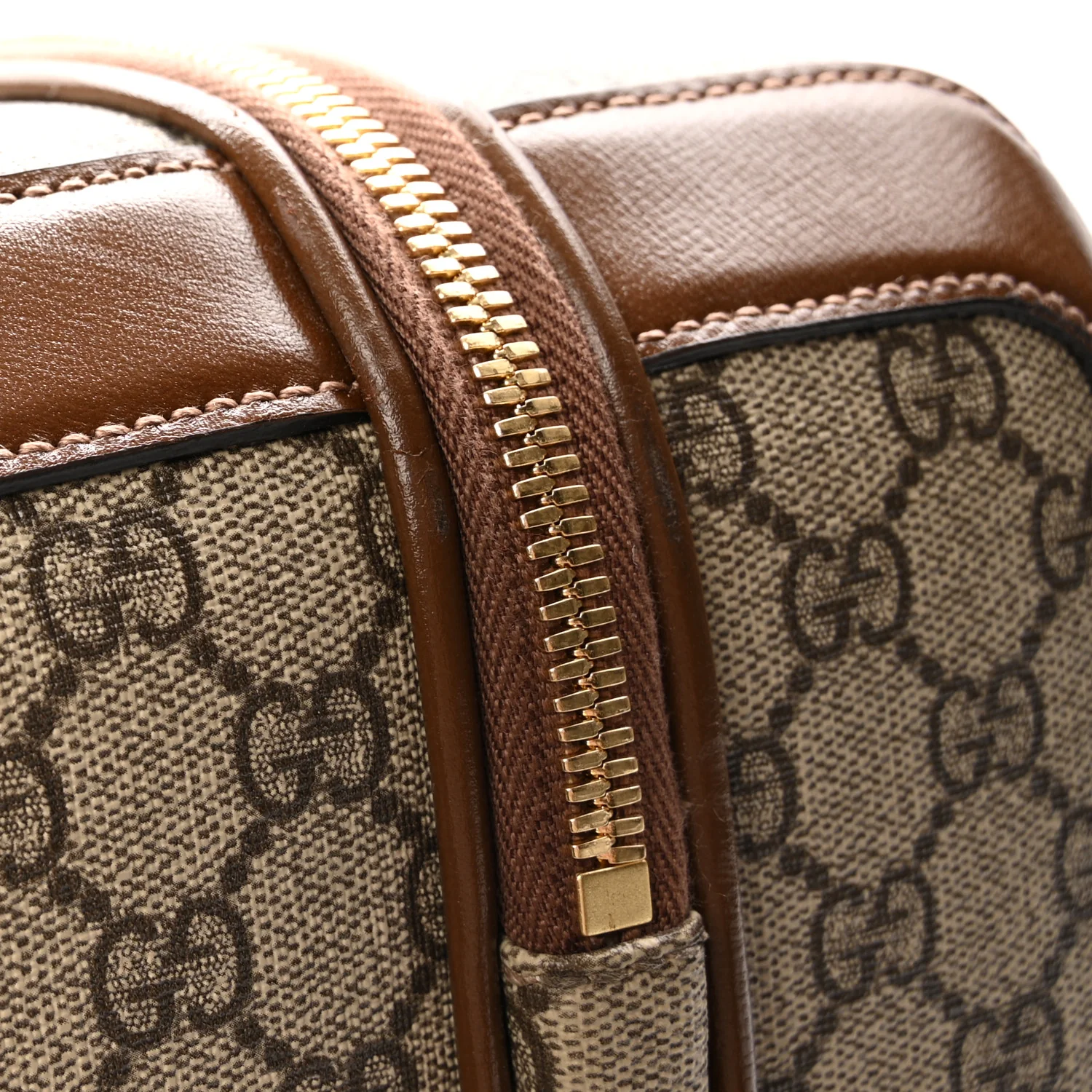 GG Supreme Monogram Azalea Calfskin Retro Interlocking G Carry On Trolley Beige Ebony Brown Sugar - Image 24