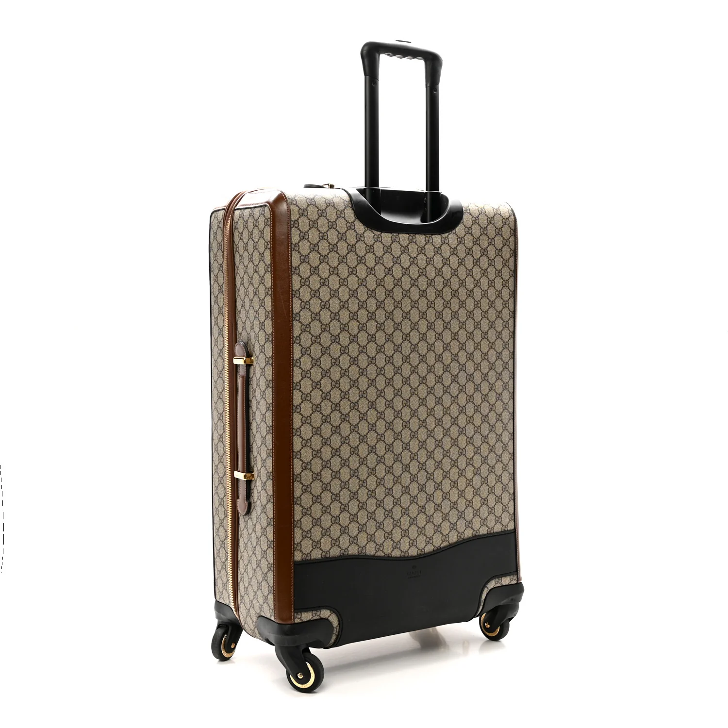GG Supreme Monogram Azalea Calfskin Retro Interlocking G Carry On Trolley Beige Ebony Brown Sugar - Image 4