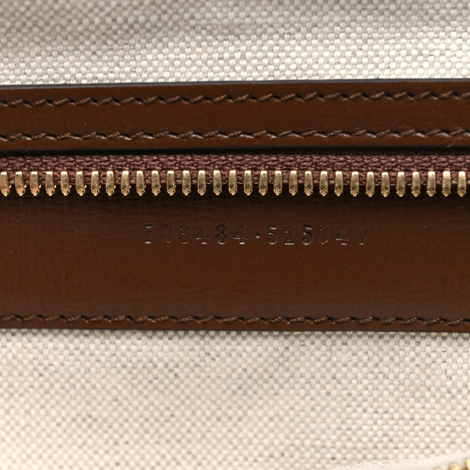 GG Supreme Monogram Azalea Calfskin Retro Interlocking G Garment Bag Beige Ebony Brown Sugar - Image 6