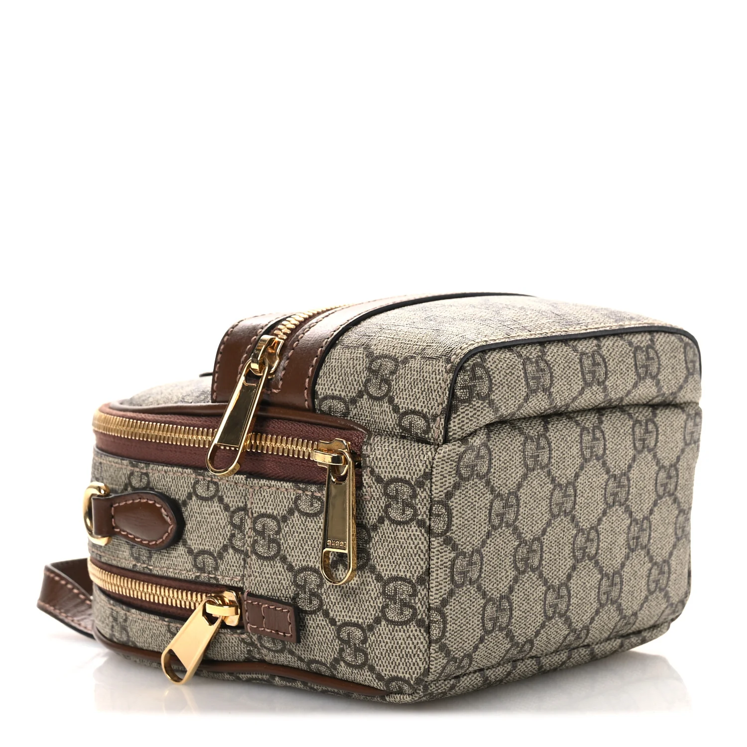 GG Supreme Monogram Azalea Calfskin Retro Interlocking G Multi-Function Bag Beige Ebony Brown Sugar - Image 4