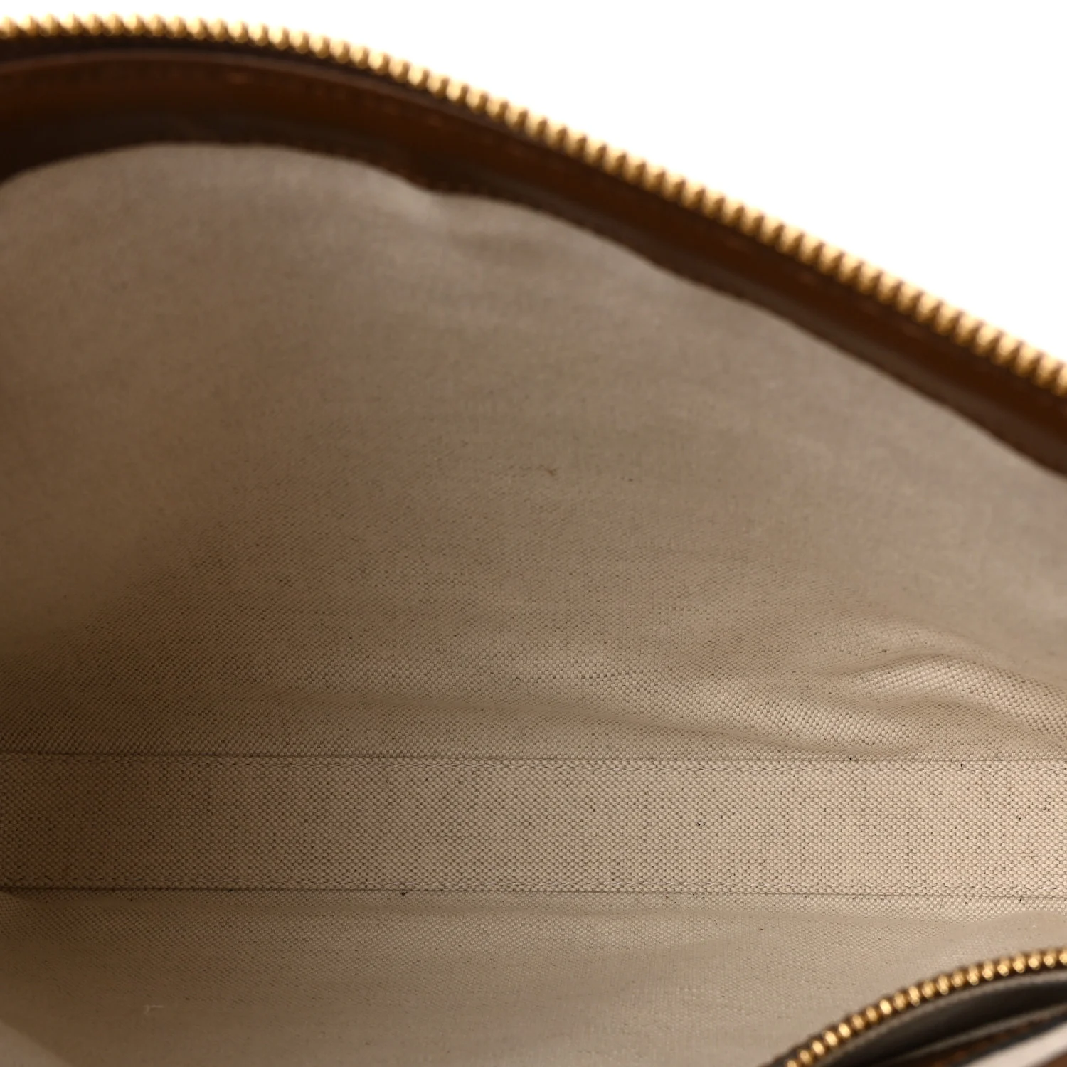 GG Supreme Monogram Azalea Calfskin Retro Interlocking G Wristlet Messenger Bag Beige Ebony Brown Sugar - Image 5